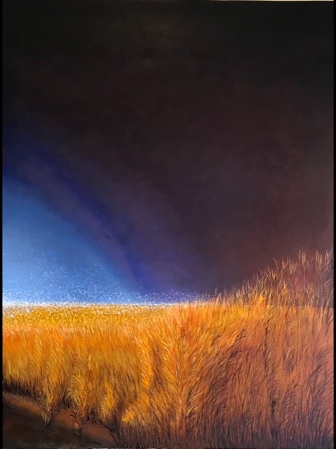 Perdido En La Corazón (3/3). 36in x 48 in canvas. 2022.