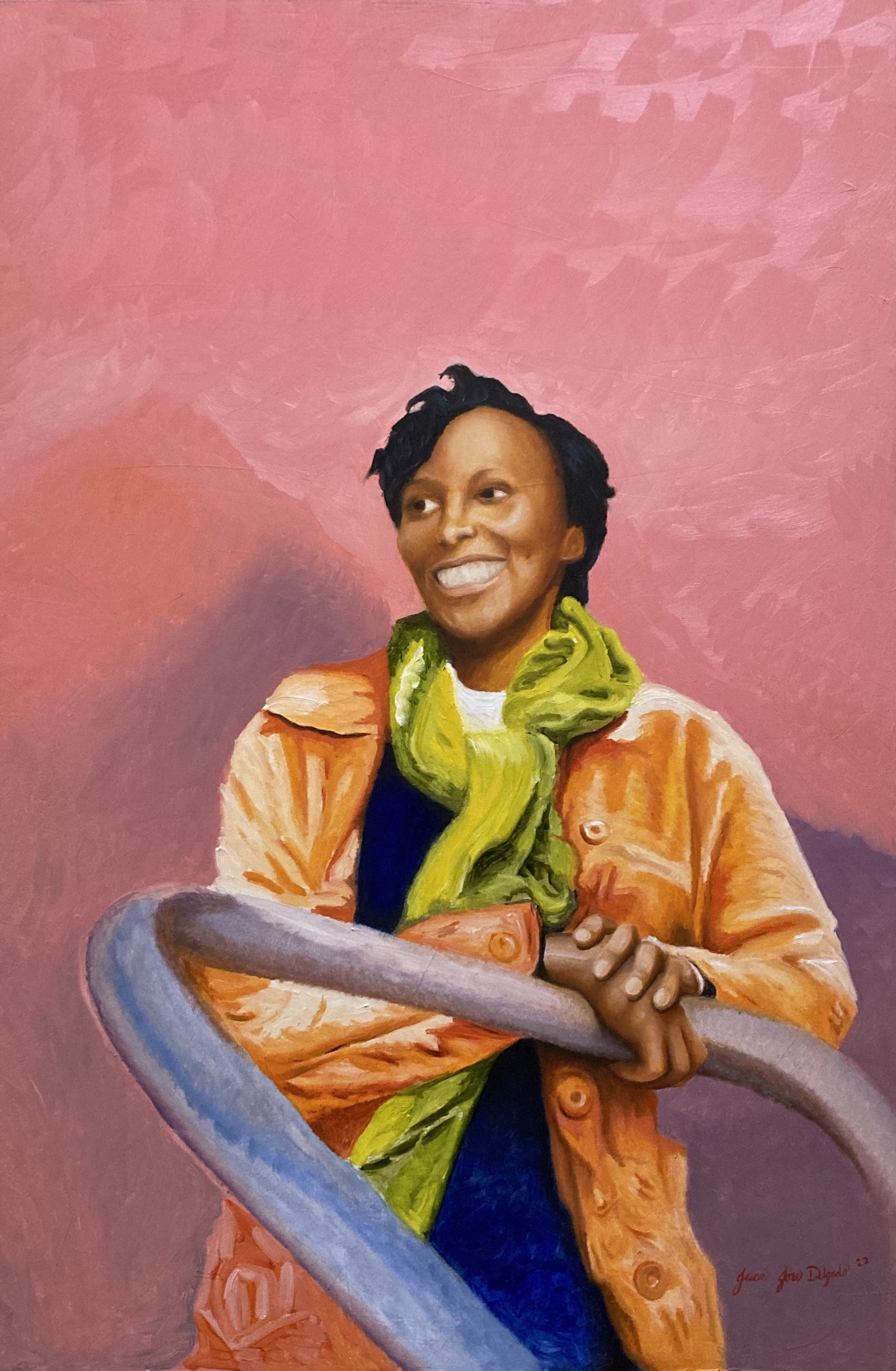 Dr. Mitchell. 24in x 36in canvas. 2022.