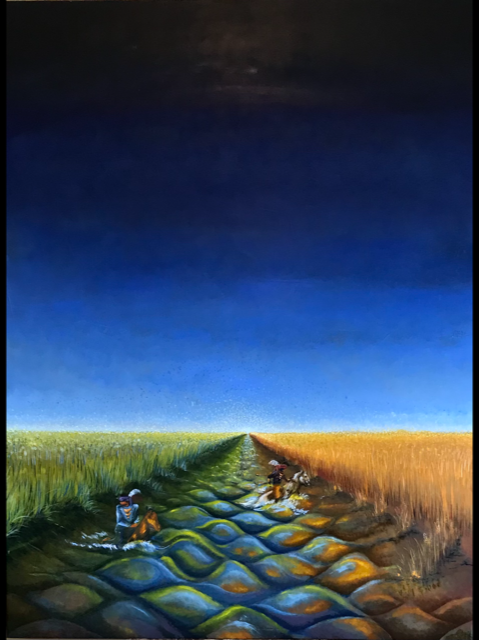 Perdido En La Corazón (2/3). 36in x 48in canvas. 2022.