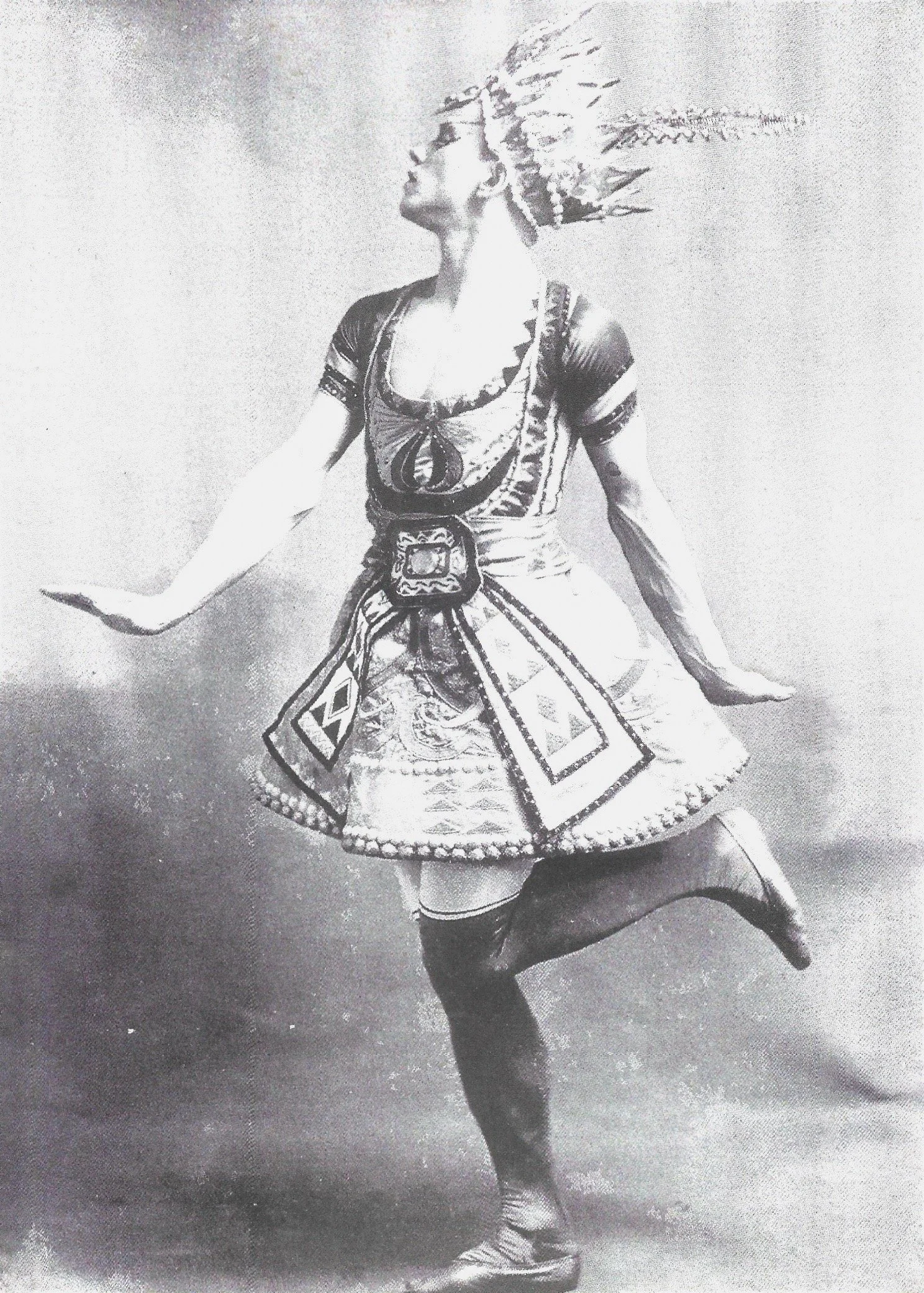Vaslav Nijinsky in costume in 1912