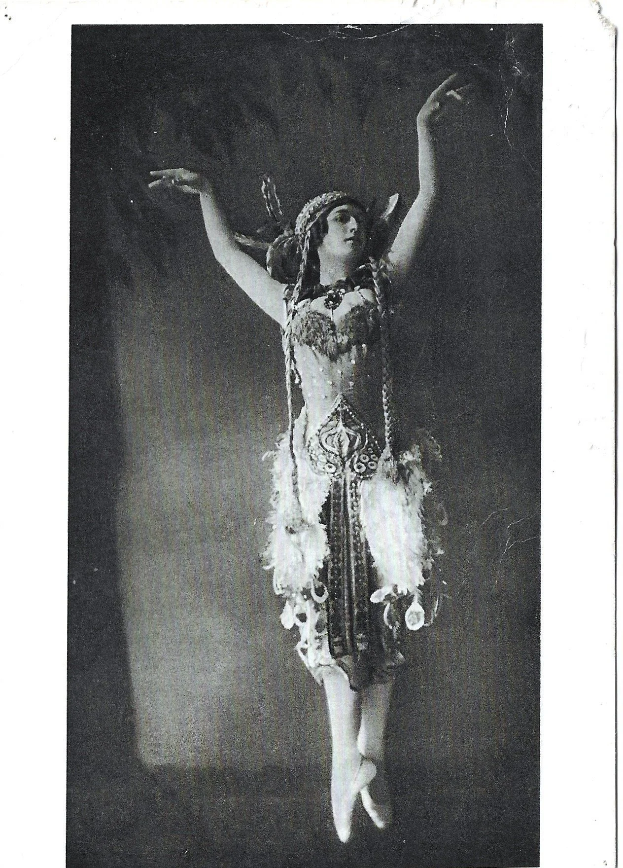 Tamara Karsavina in costume for The Firebird in 1910