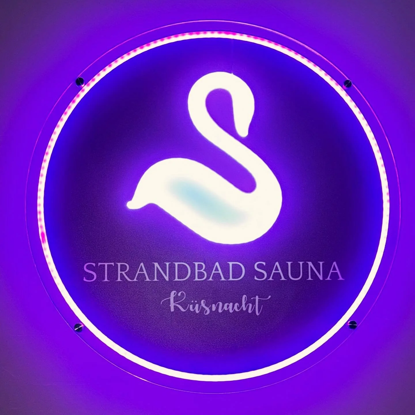Unser Schwan leuchtet, wir schwitzen &ndash; alles wie&rsquo;s sein soll. 😏🔥
Unser neues  Neonsign bringt Glanz in die Sauna und ein bisschen Glam an den Z&uuml;richsee.
Kommt vorbei und lasst euch vom Schwan anstrahlen.
#FineSchwitzen 🦢
#strandba