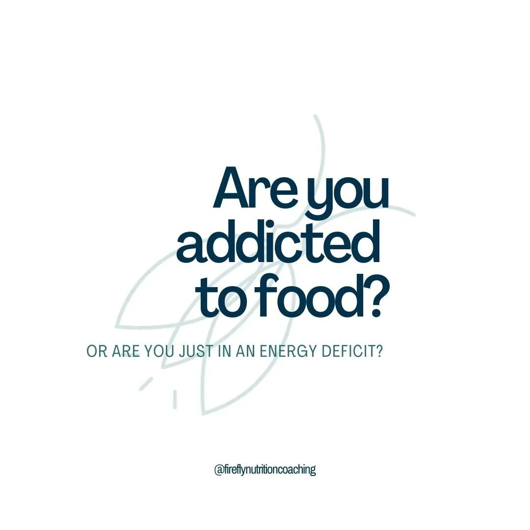 Spoiler alert...... food addiction isn't actually a thing.

I want to be very clear that we can absolutely FEEL like we are addicted to, or out of control around or have no willpower for certain foods.

There is soooooo much pressure on us to eat the