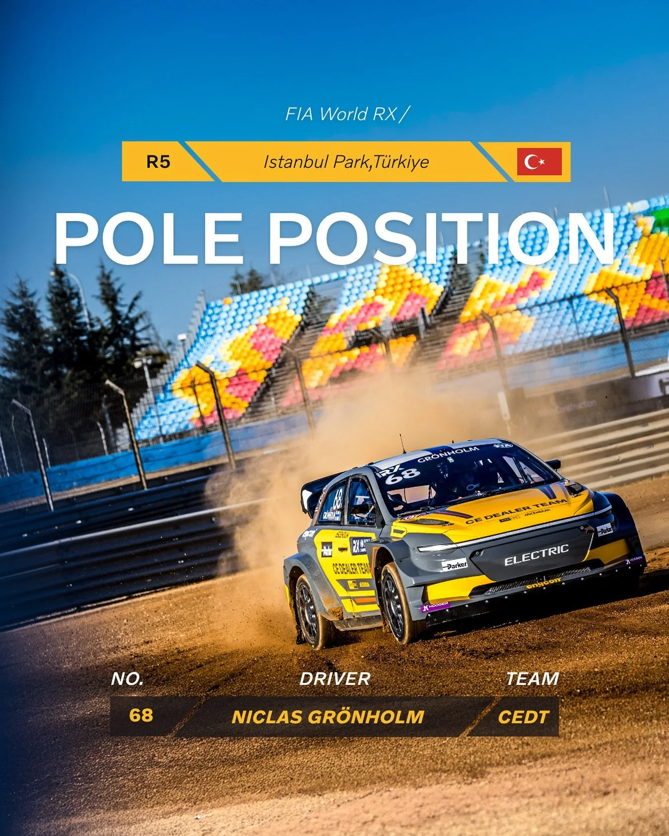 Fastest in Qualifying, first on the grid. Niclas takes pole position and kick off this double-header weekend! ⚡️