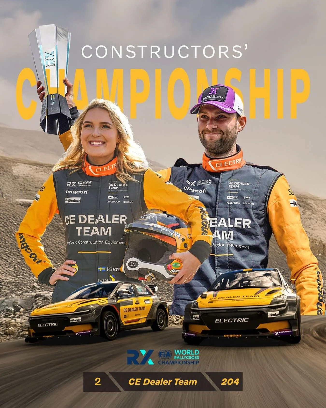 🏆 P2 in the 2025 World Rallycross Championship!
What a season, every stage, every late night in the garage came together thanks to the relentless effort of this team. 🙌

On to the next challenge 💛😍