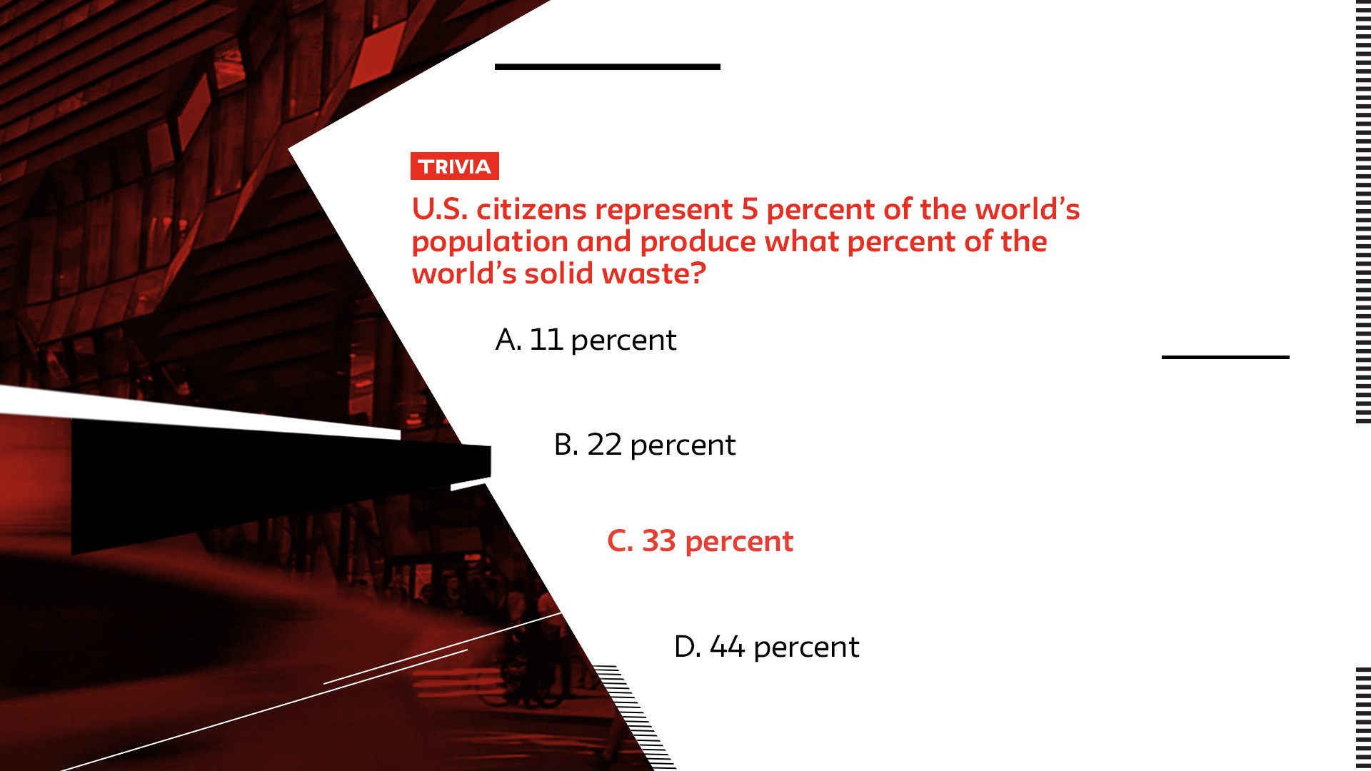 Trivia interstitial screen
