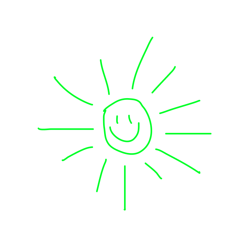 we werken met kleding per seizoen een zonnetje die lacht