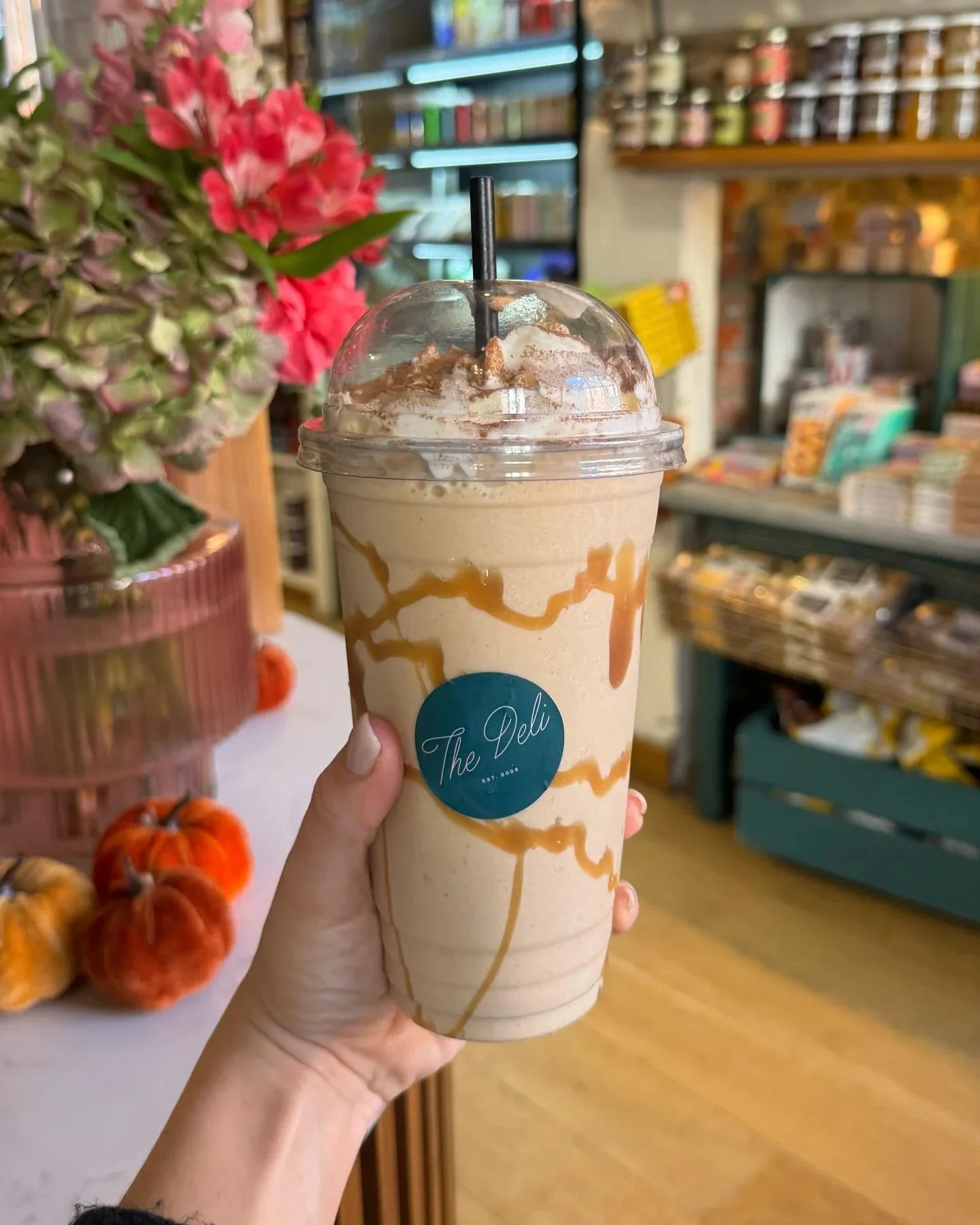 Halloween descends tomorrow and if you've got an evening ahead of walking from door to door - whilst the little ones collect bucketloads of sweets - get your own treat in first, in the shape of our Pumpkin Spiced Caramel Frappe 🎃

It's a little bit 