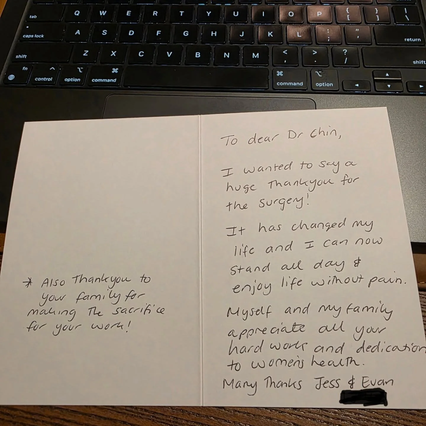 It's not my personality writing a lengthy post but I just wanted to share my feelings before going on leave. After a hectic week, this card reminded me exactly why I love my job.

It's not the busy schedule. It's not the revenue. It's THIS!

A heartf