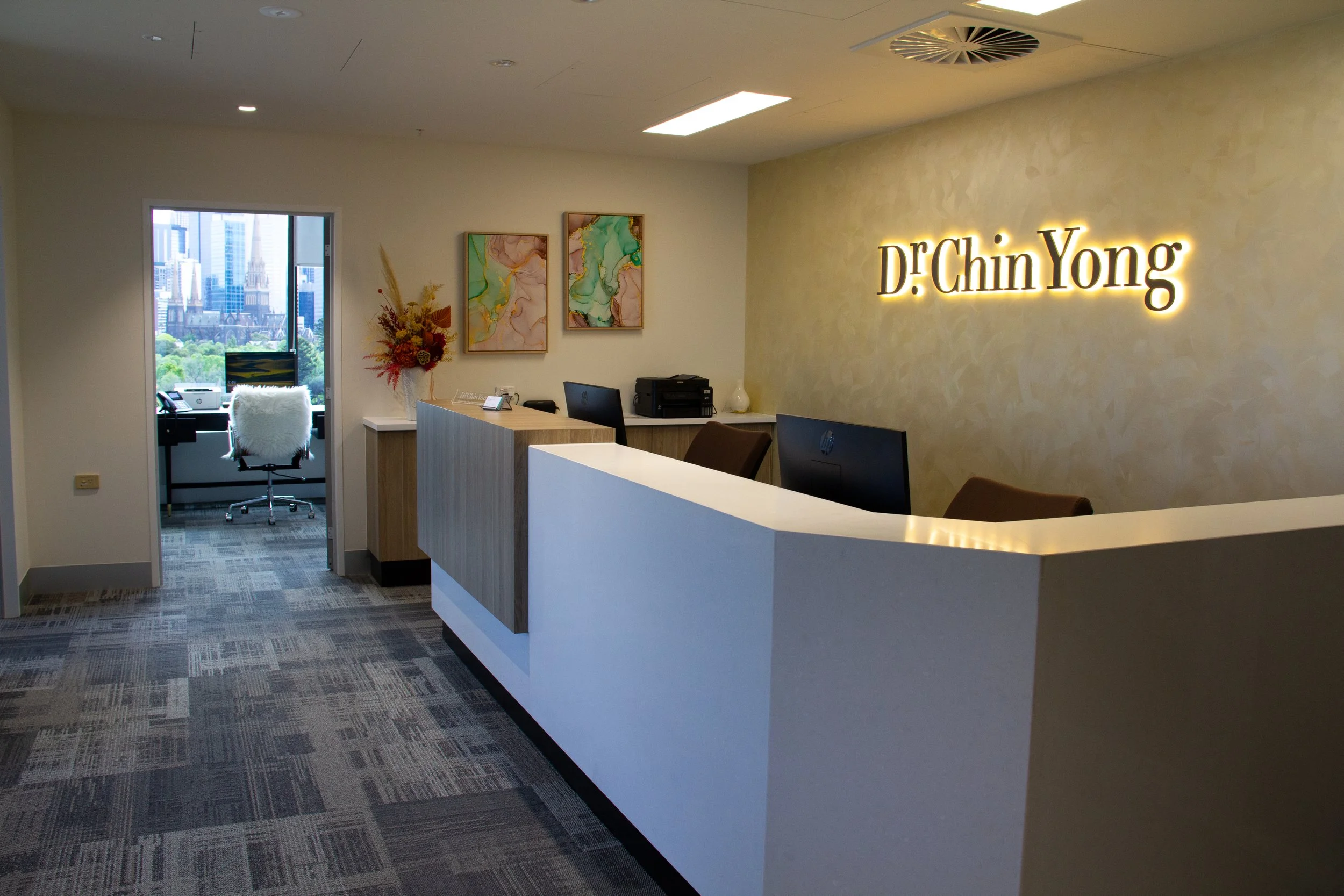 Dr Chin Yong’s room at Epworth Freemasons, East Melbourne