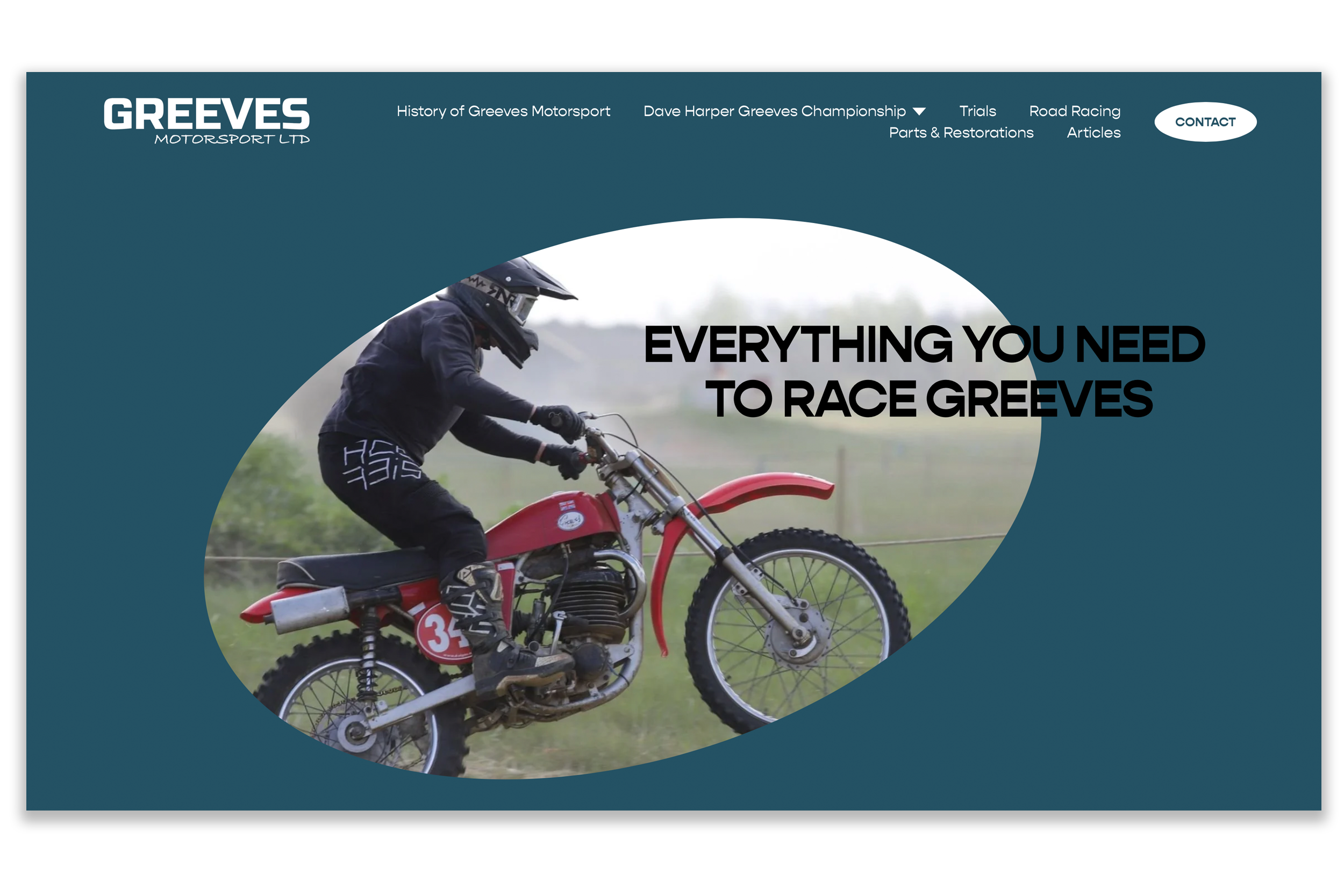 Greeves motorsport hompeage screenshot.png