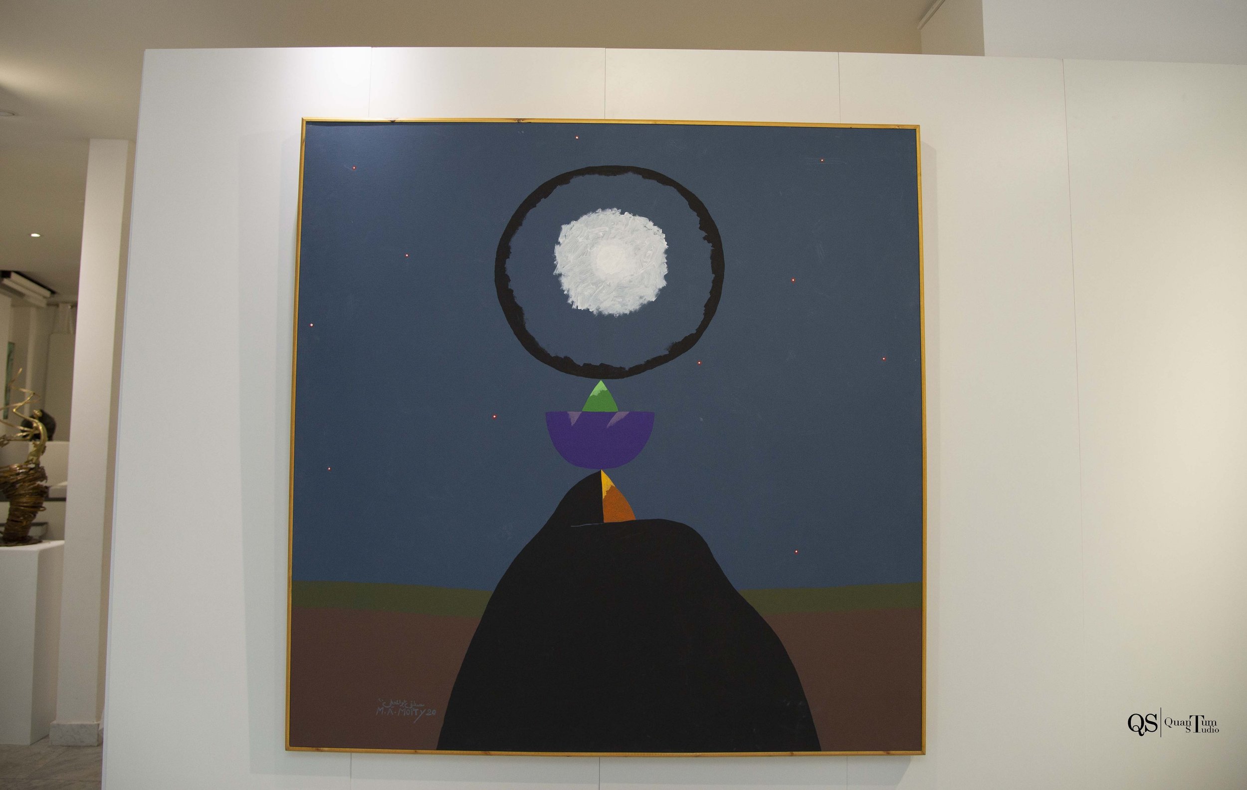 Mostafa Abdel Moity, 2020, acrylic on canvas, 150 x 150 cm
