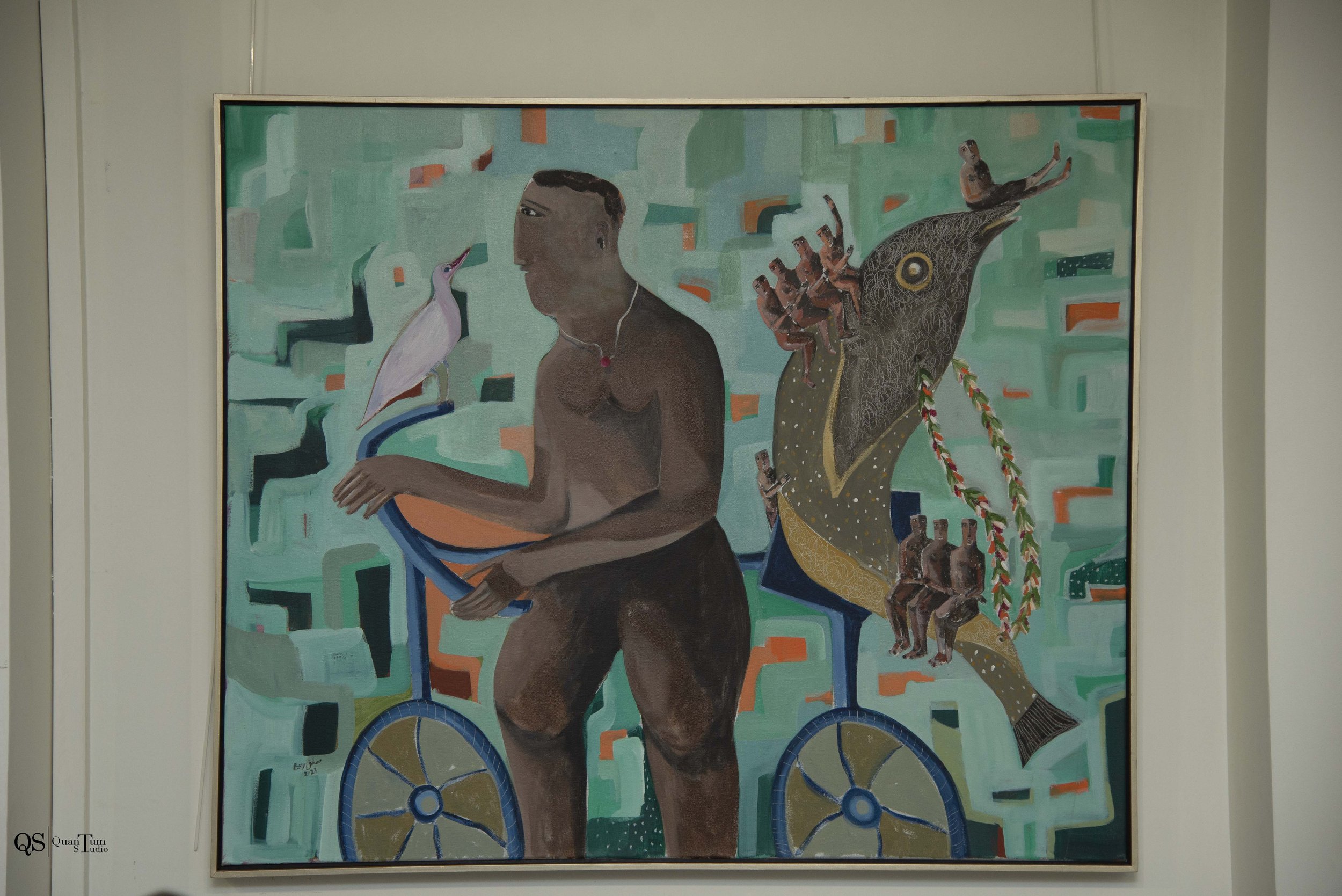 Mostafa Rabie, 2021, acrylic on canvas,
100 x 120 cm