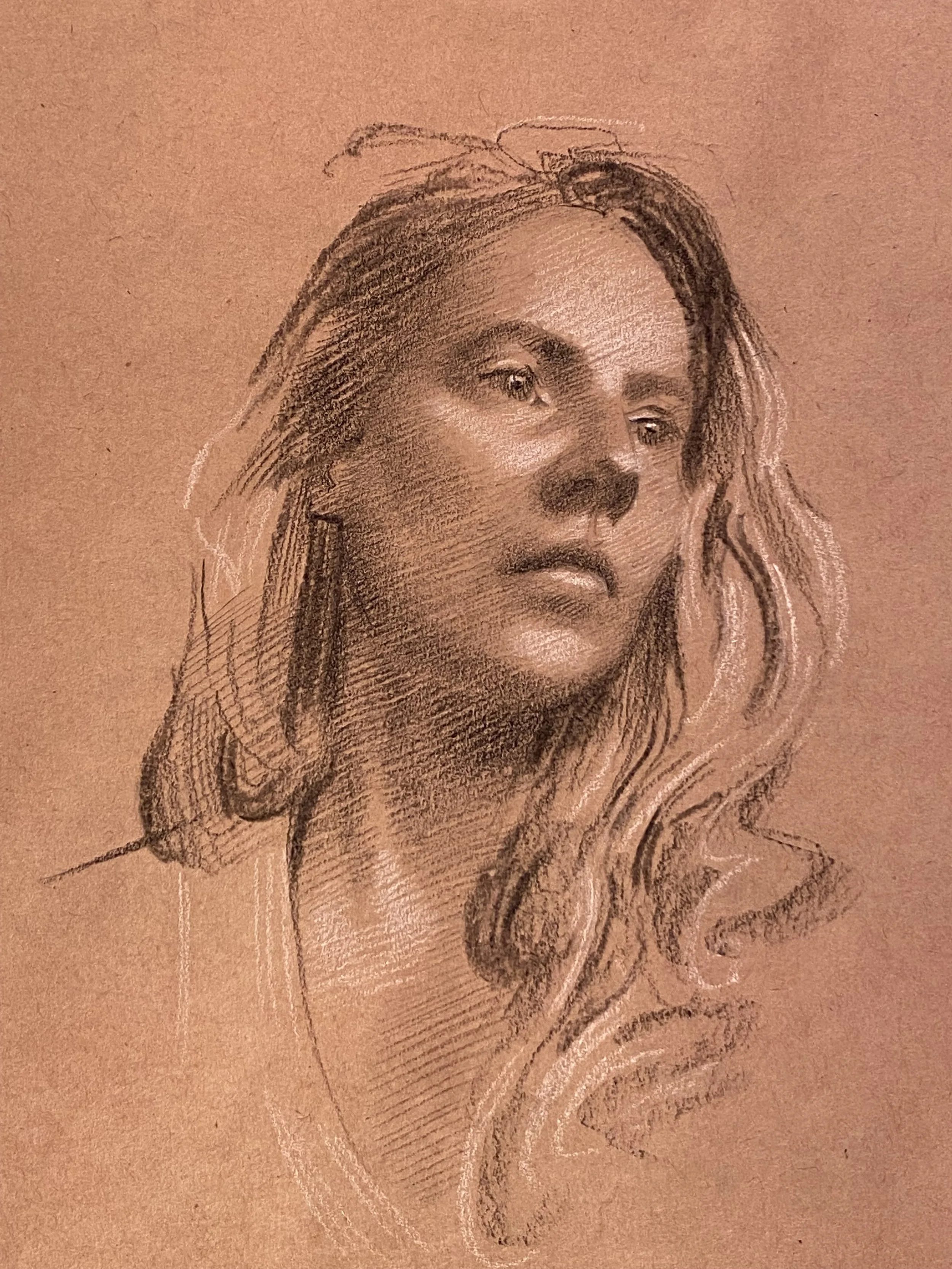 Vy  
8 x 6”  
Charcoal on Ito Bindery paper  
(Private collection)