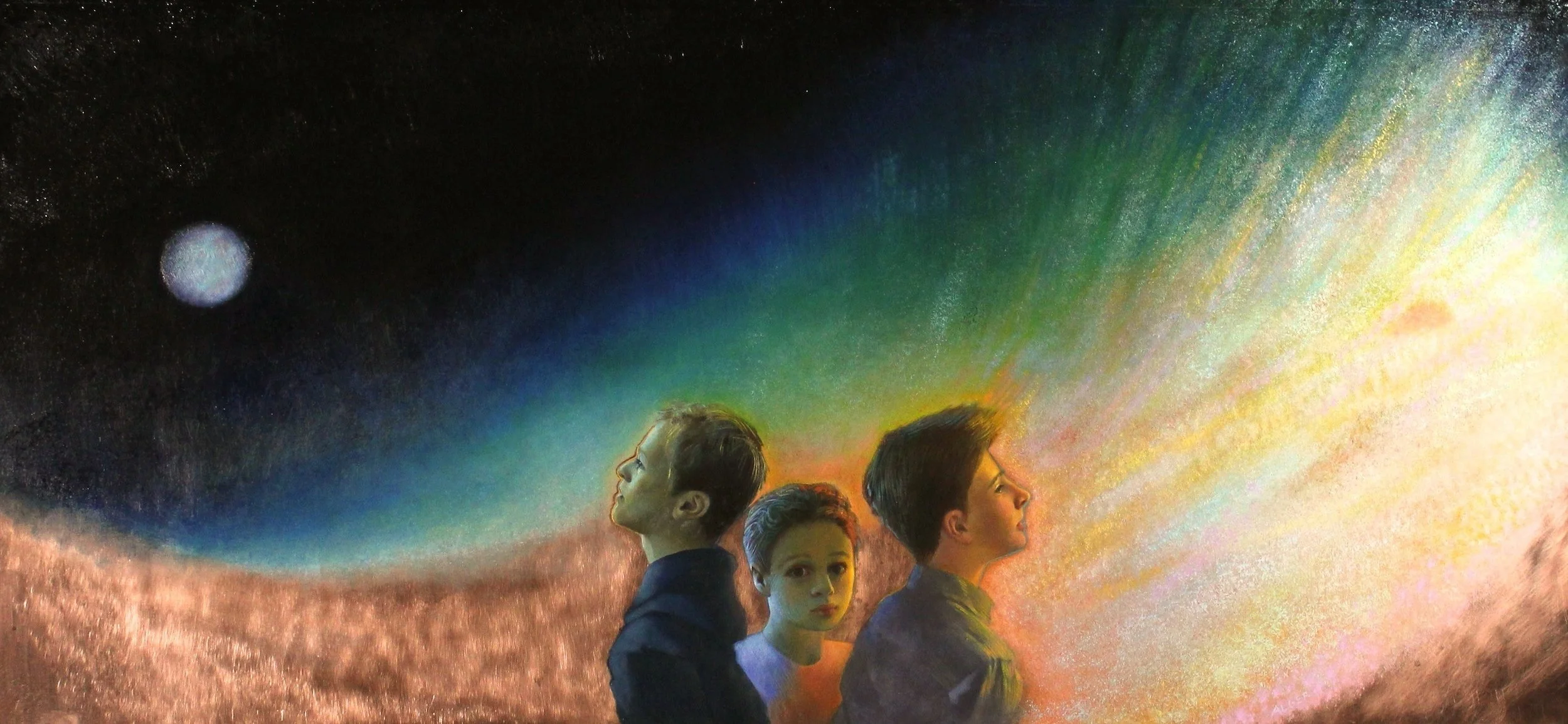 Firmament  
20” x 44”  
Oil on copper