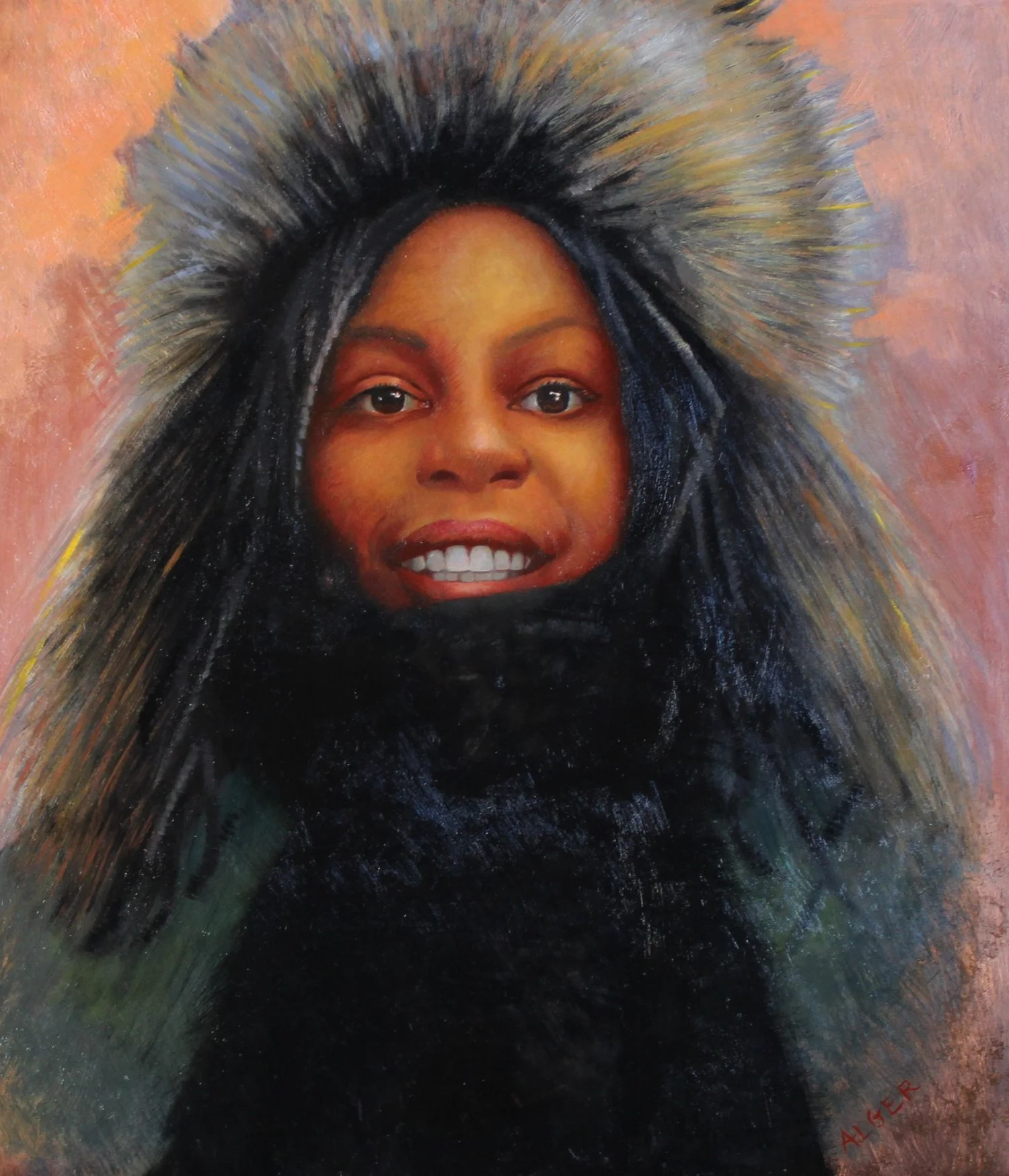 Zina  
14 x 10”  
Oil on copper