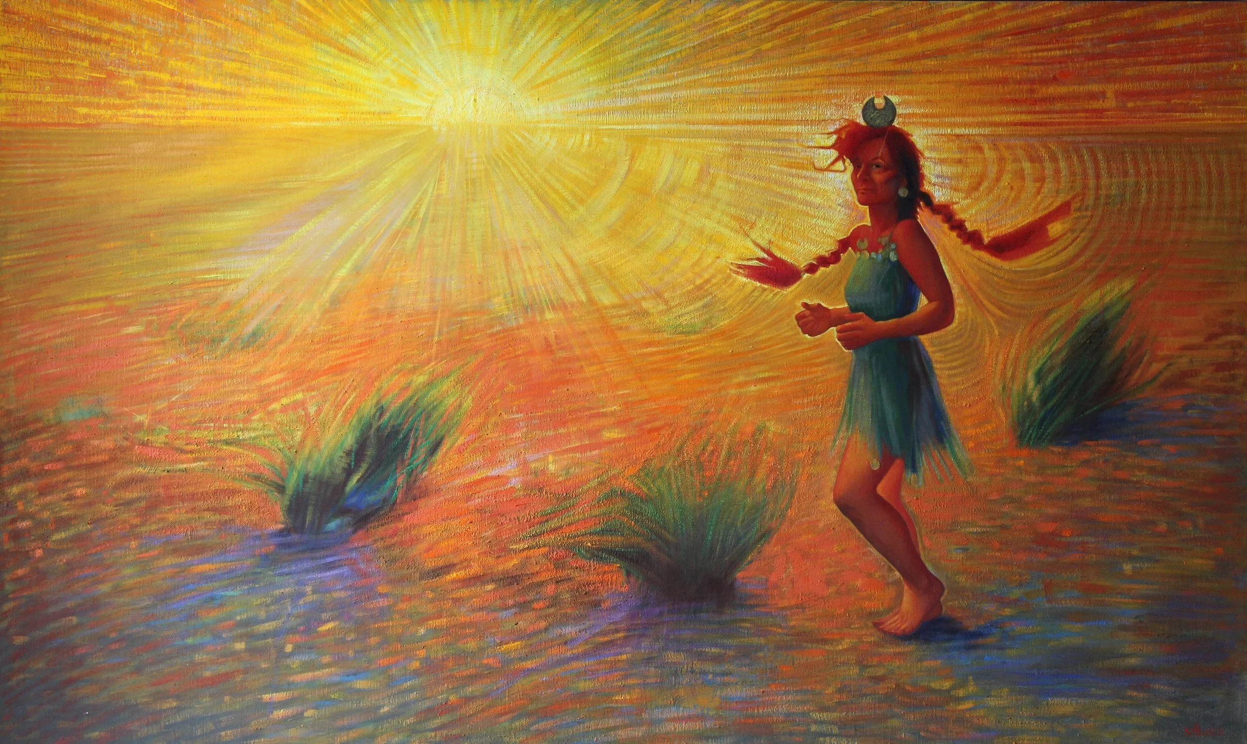 Come  
36 x 60"  
Oil on canvas