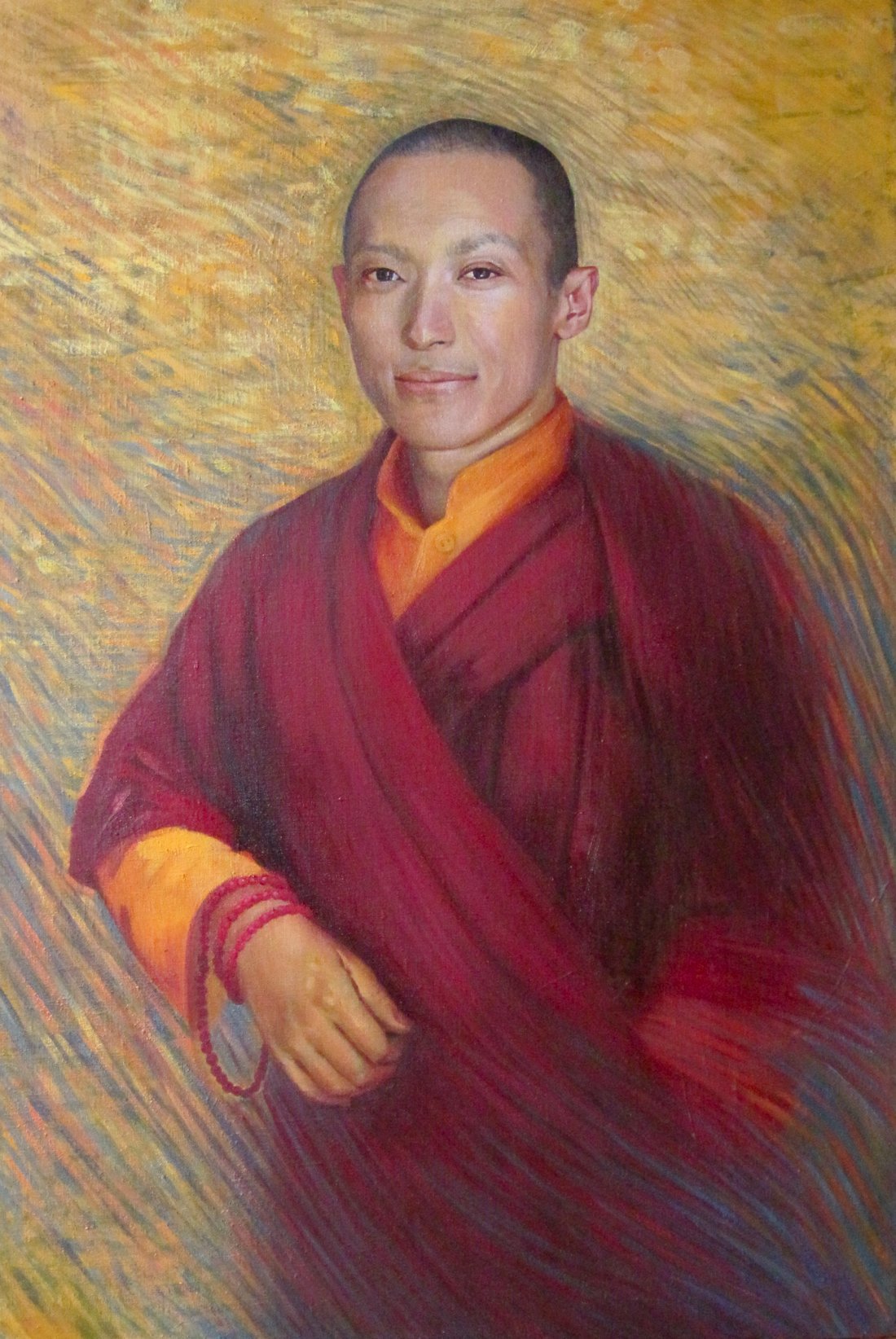 Sakyong Mipham Rinpoche  
30 x 20"  
Oil on canvas  
Collection of Naropa University
