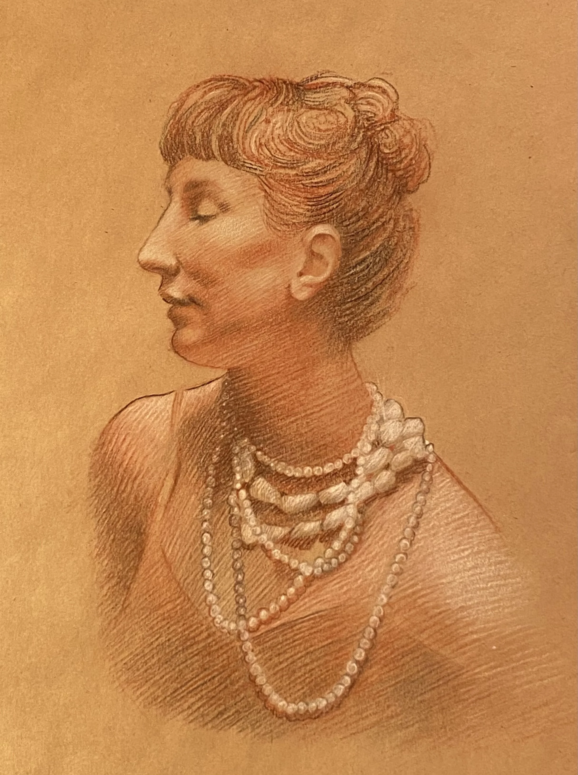 Pearls  
10 × 8”  
Charcoal and Sanguine on Ito Bindery paper