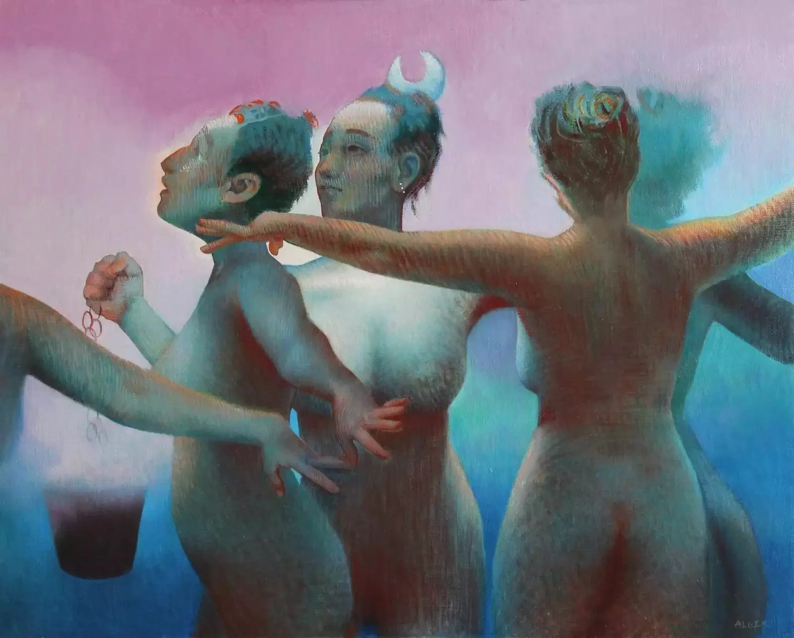 Magpie  
16 x 20”  
Oil on canvas on Dibond  
Juried into the Haggin Museum show, ‘Lifting the Sky’ with American Women Artists, 2018  
Juried into Allied Artists of America, annual exhibition, 2019