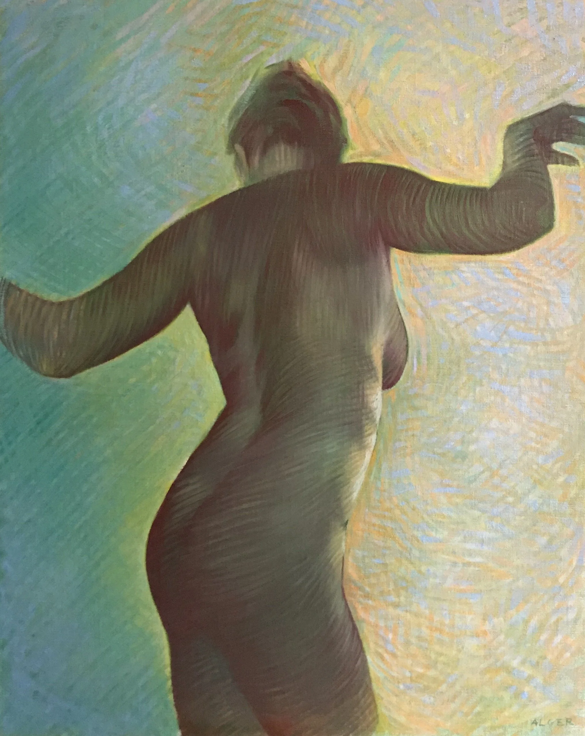 Swirlish #2  
20 x 16”  
Oil on canvas