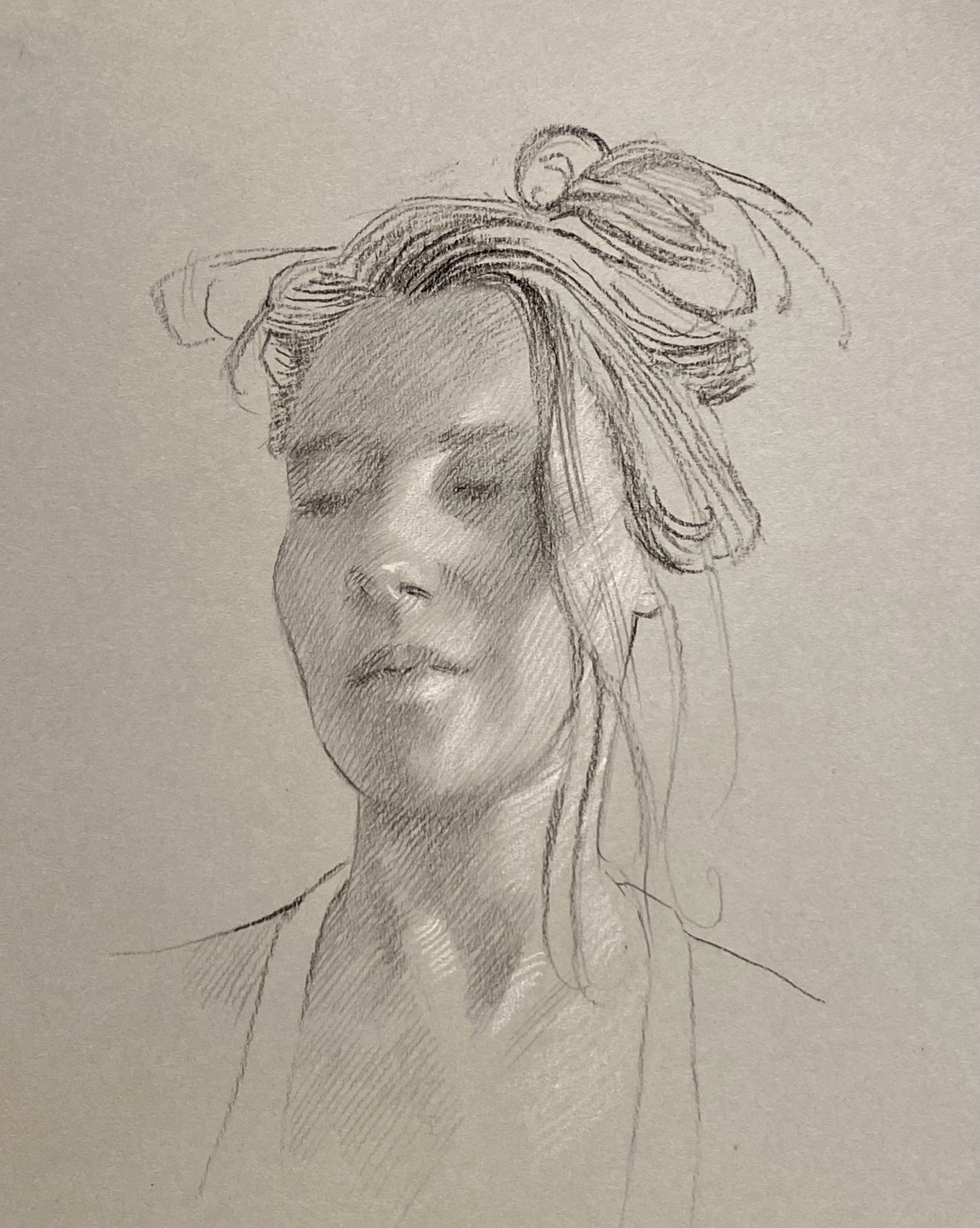 Blinds  
5 x 4”  
Graphite and Charcoal on Ito bindery paper