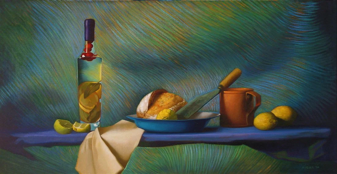 Lemons  
14 x 30”  
Oil on canvas  
 (Private collection)