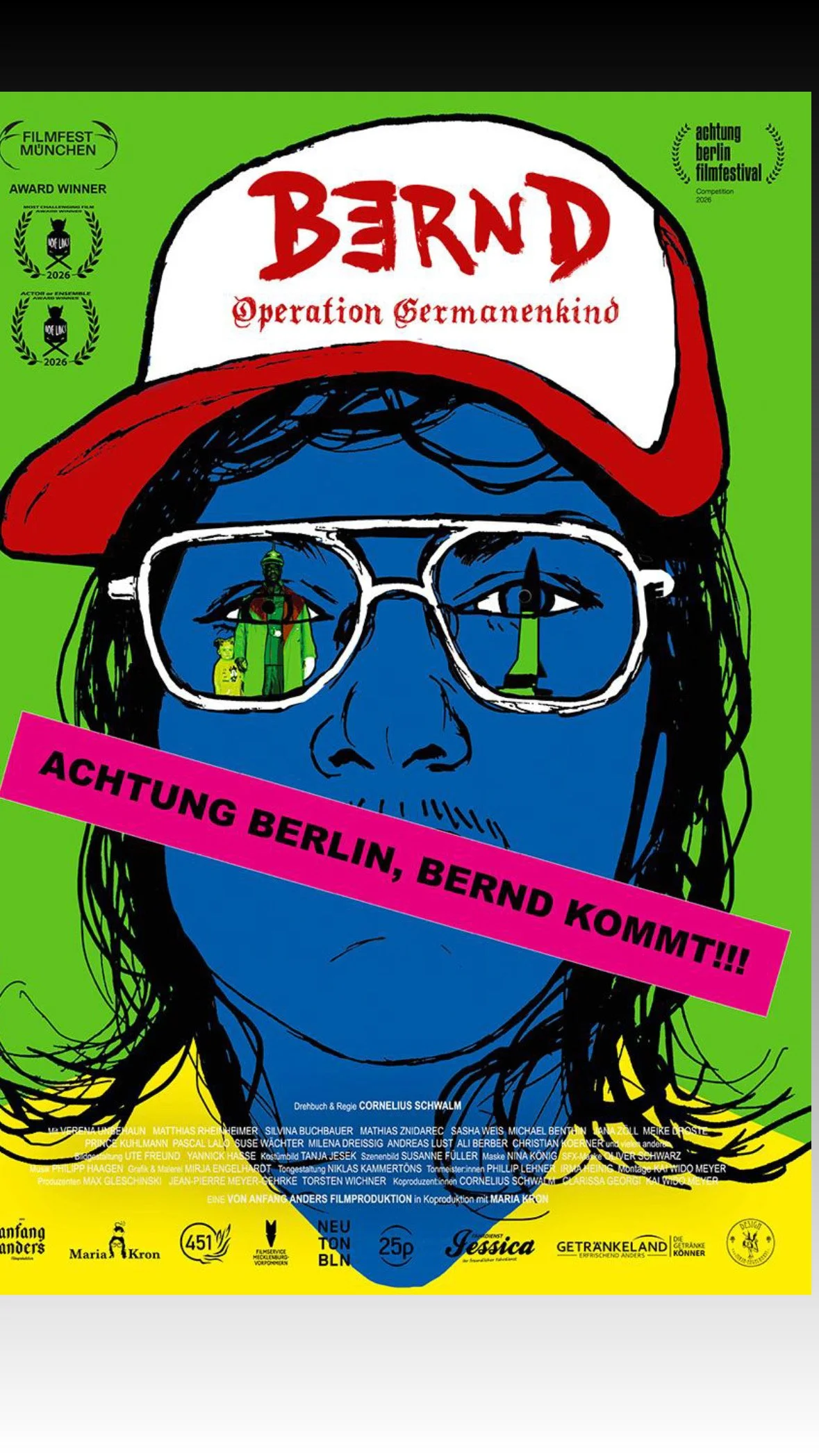 Silvina Buchbauer: BERND - OPERATION GERMANENKIND at Filmfestivals in Berlin and Frankfurt/Main