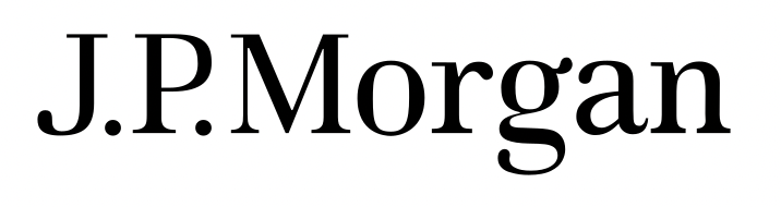 J.P. Morgan logo in black text on a white background.