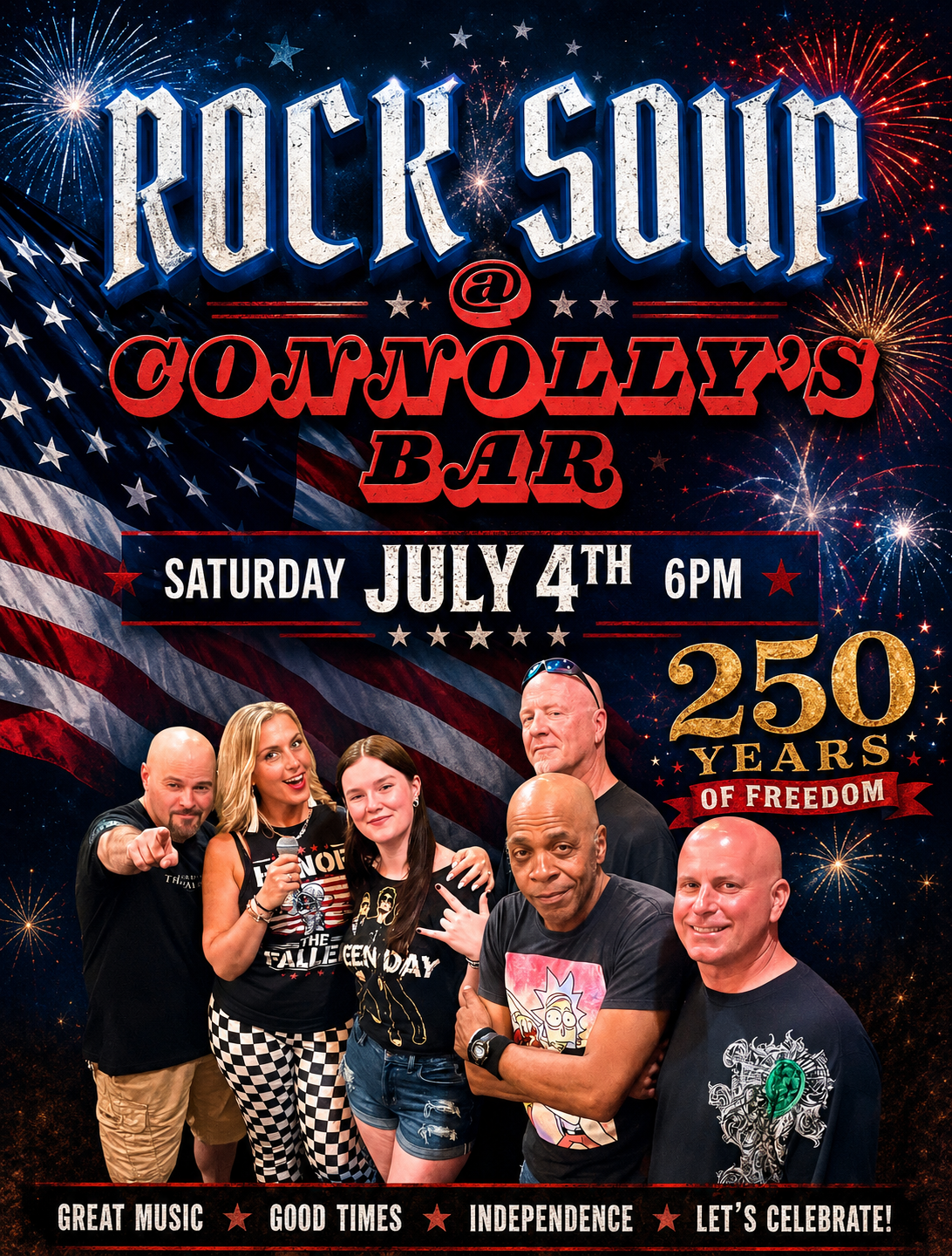FOURTH OF JULY- LIVE MUSIC BY ROCKSOUP!