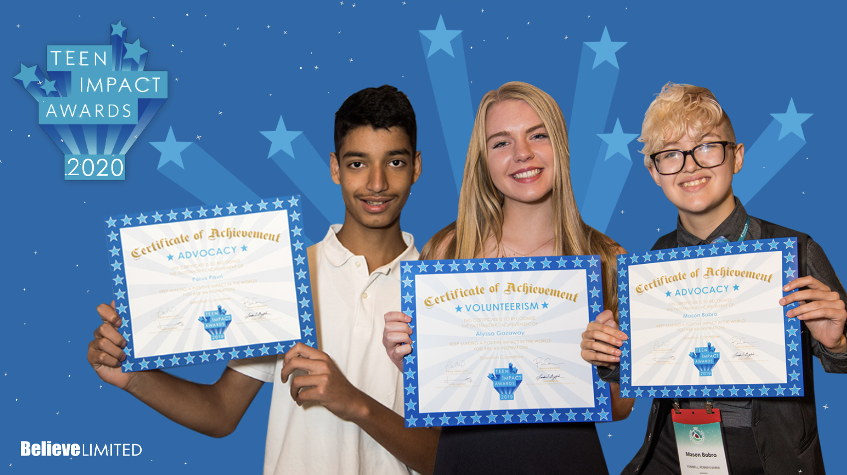 The 6th Annual Teen Impact Awards on Opening Night of NHF's Virtual Conference!