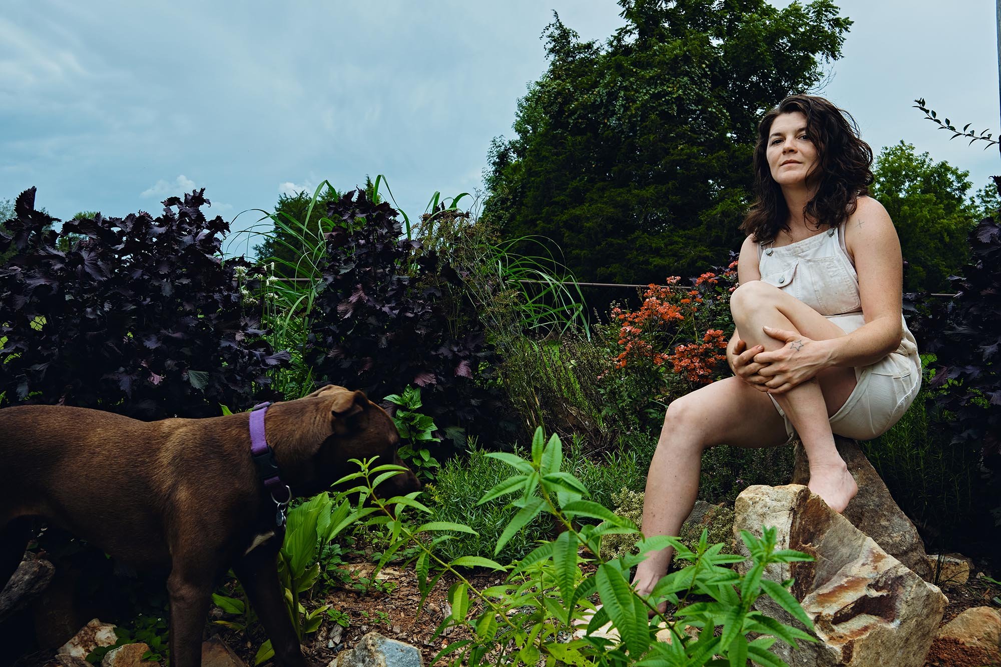 Jenna had to move out of her rental after a breakup. She's had to resort to living in a small camper in her sister's driveway while she looks for stable housing that is affordable.