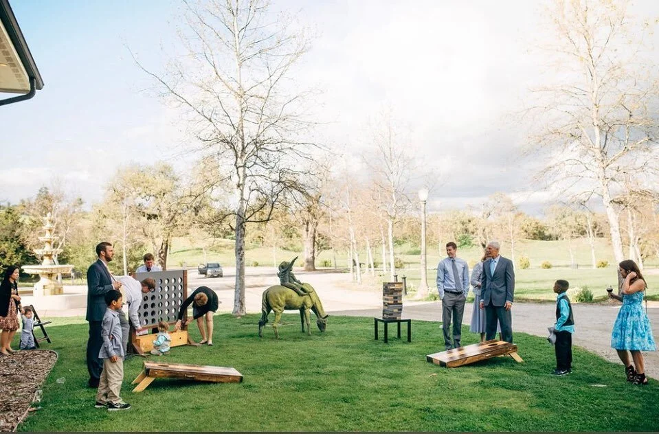 Our game packages are the perfect addition for weddings!