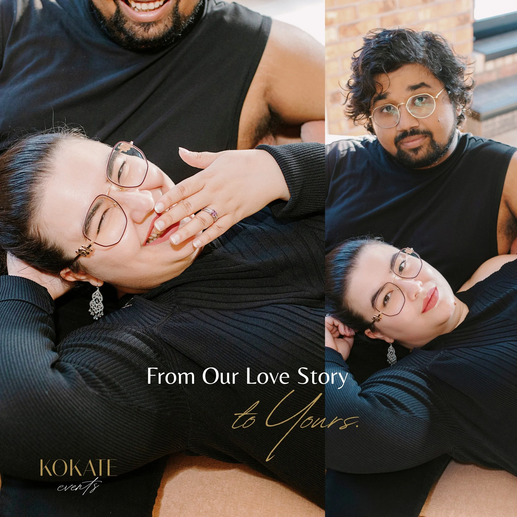 From our love story to yours&hellip; 

We&rsquo;re the faces behind Kokate Events&mdash;a couple who fell in love with love itself. ✨ Together, we bring your dream events to life, blending creativity, heart, and a little bit of magic into every celeb