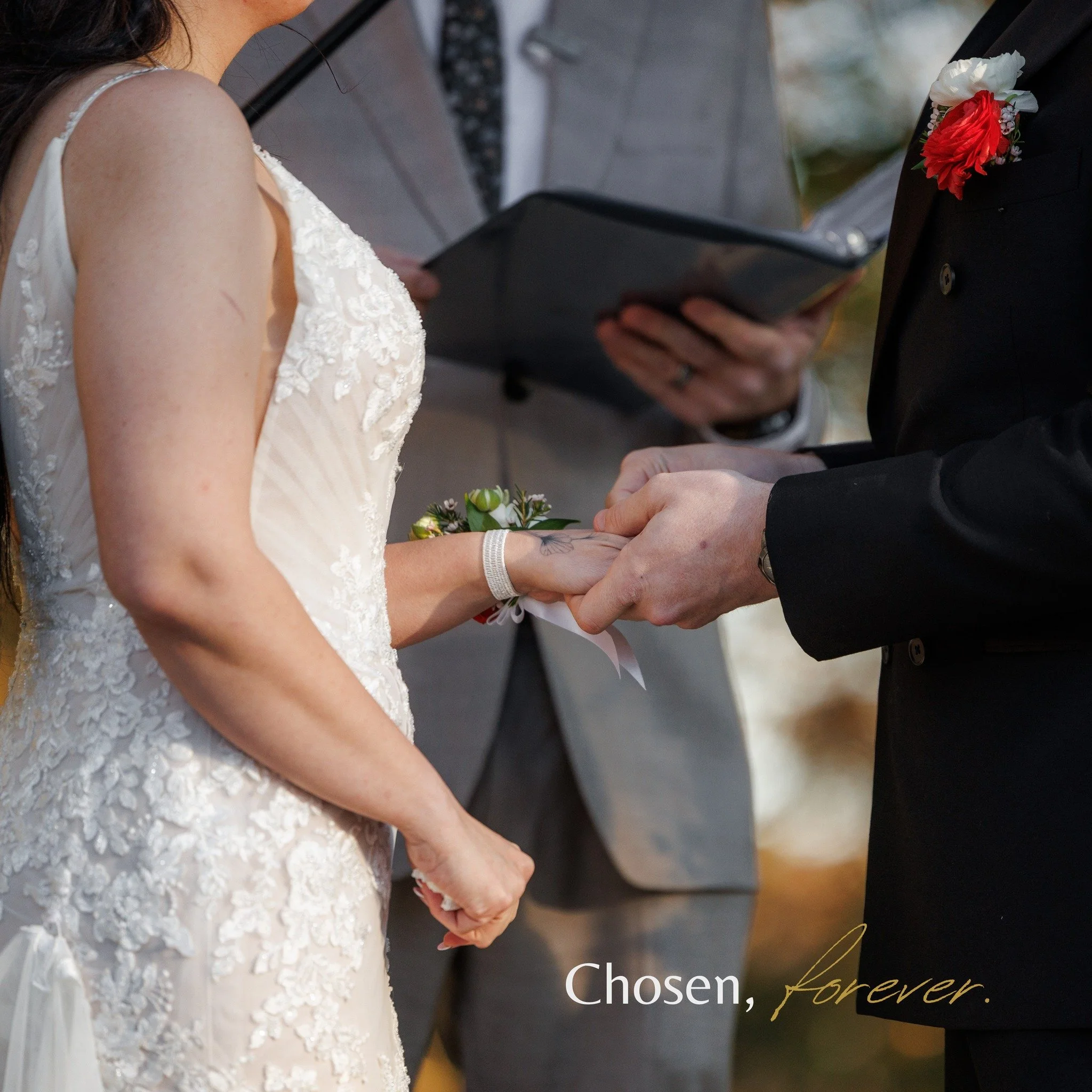 Chosen, not by chance, but by love.

Two hands, one promise, a forever that begins right here 🤍
In the quiet of this moment, you can feel it&hellip; the kind of love that&rsquo;s steady, safe, and endlessly sure.

Here&rsquo;s to choosing each other