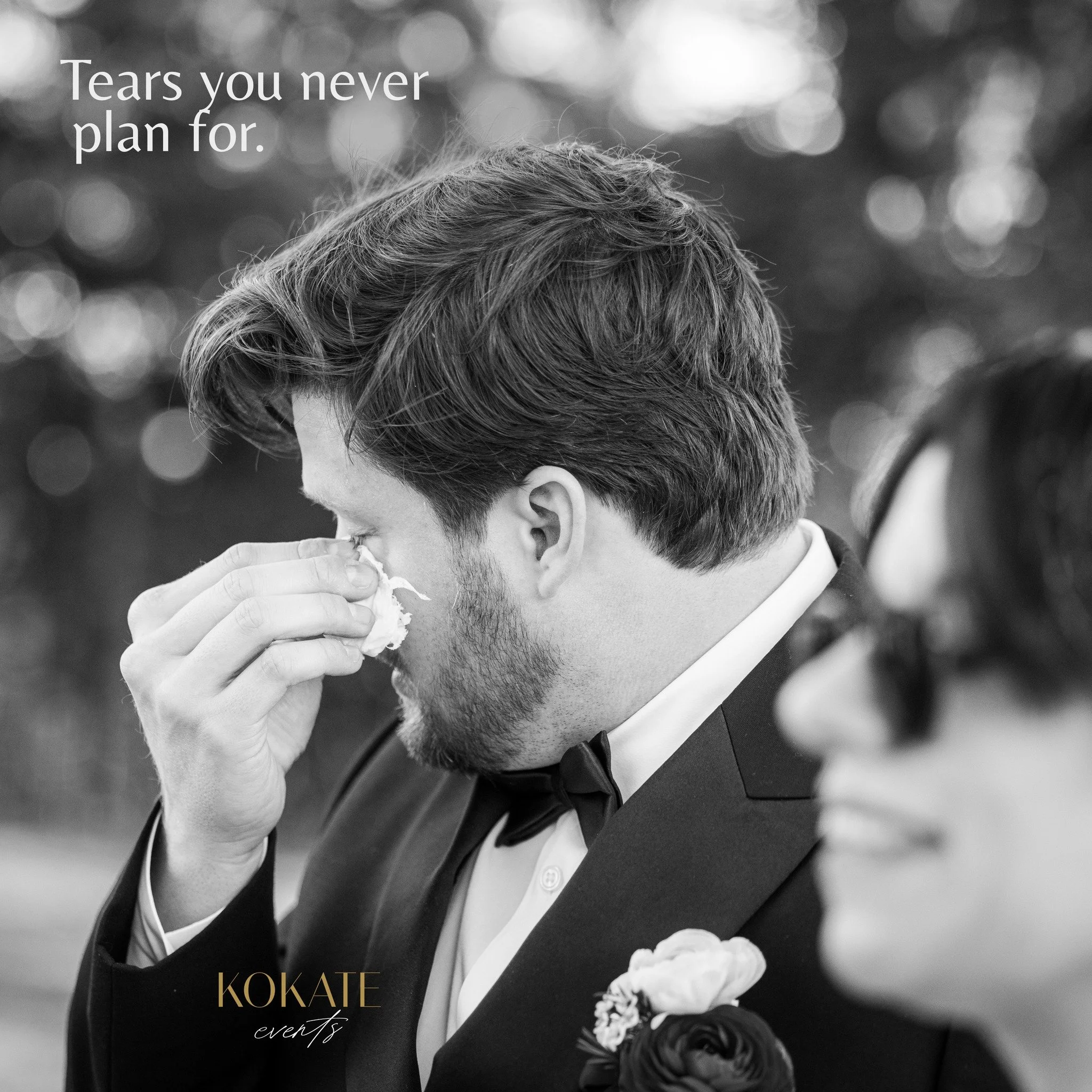 &ldquo;Tears you never plan for.&rdquo; 🤍

The quiet kind. The kind that come from realizing this is it, the love, the promise, the forever you&rsquo;ve been building toward. In that small, tender moment, with hands wiping tears and hearts wide open