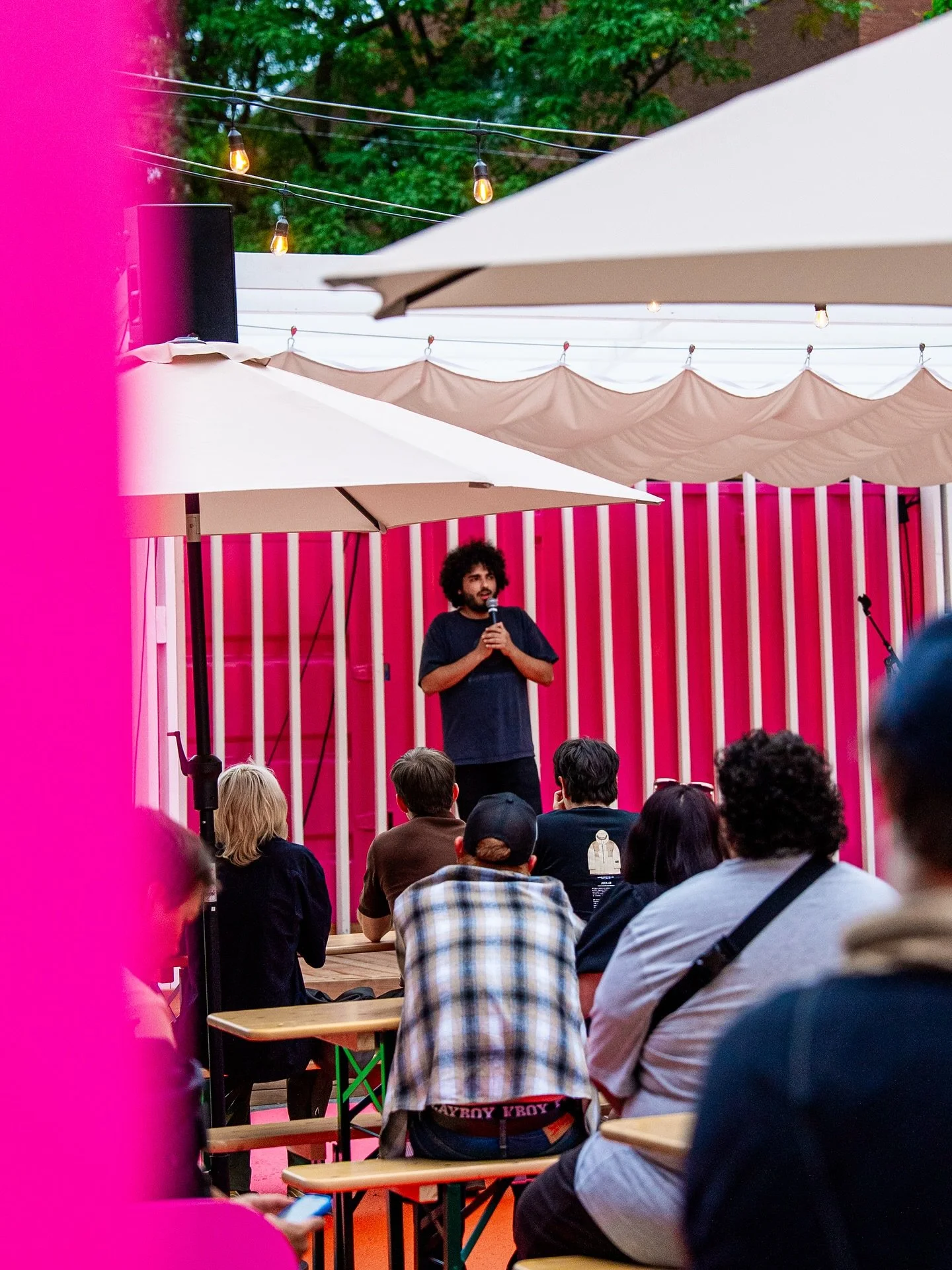 Comedy on the Block TONIGHT at 7:30pm

Come watch stand-up comedy at Uncommon on Florence 

We&rsquo;re running it back after the success of our first outdoor show last month 

Come for some laughs, grab a drink and eat pizza from @pizzeriadaromolo 
