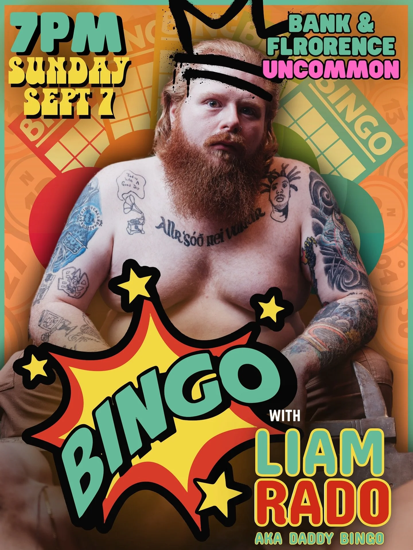 This Sunday is Bingo Night at Florence Uncommon!!

Hosted by Centretown&rsquo;s Bingo King @liamrado 

We poached his talents from The Gilmour for the evening

Come by and play for FREE and hopefully you win some prizes 👀🏆

This is taking place AFT