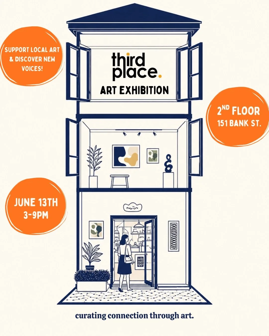 Third Place Art Exhibition!!

FREE ENTRY

LOCAL ART WILL BE AVAILABLE FOR PURCHASE 

Featuring multiple Ottawa artists, this exhibit focuses on bringing in different creators with varying audiences to strengthen bonds in the arts community

Come on b