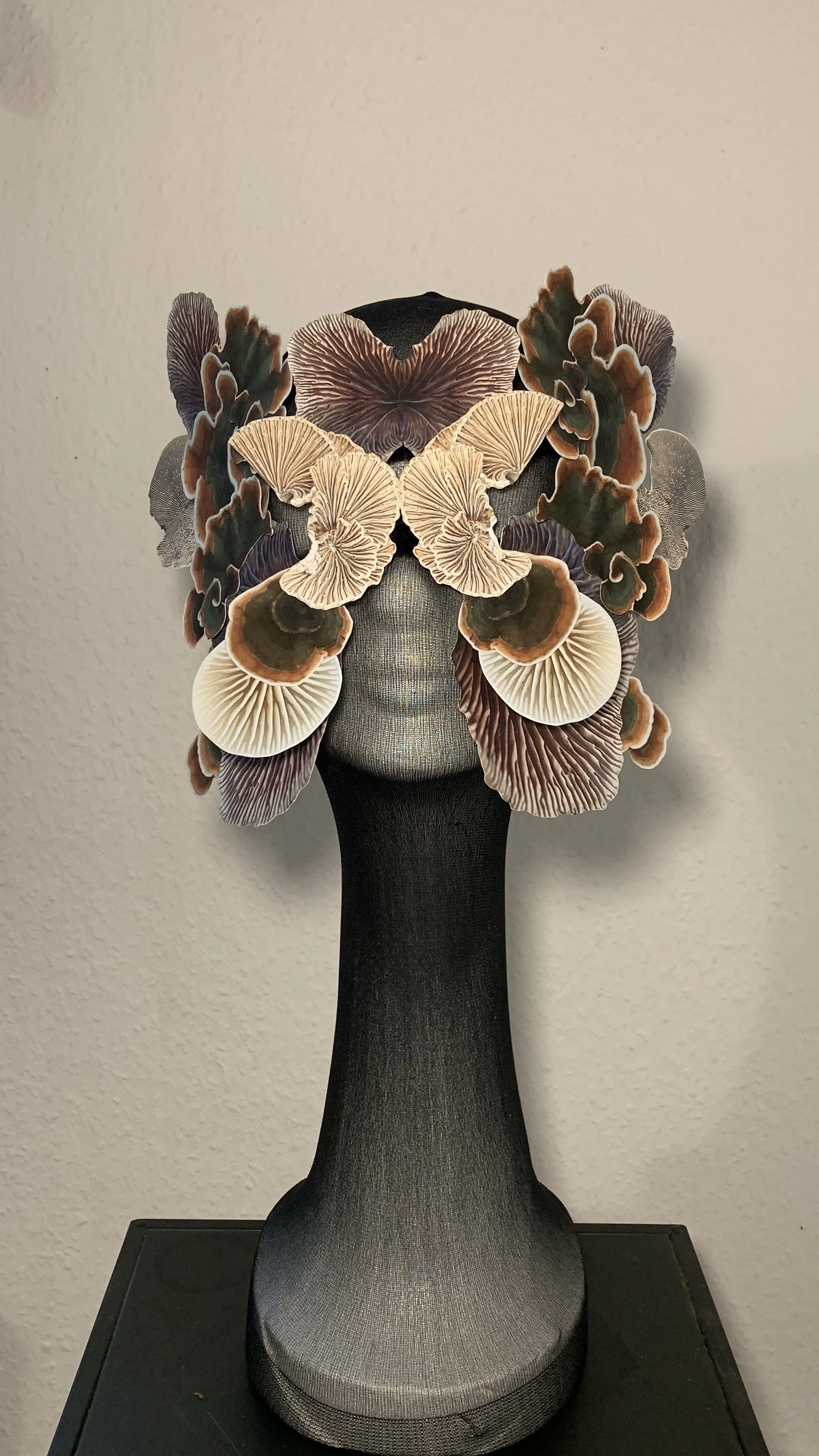 mushroom art mask by shhhroooms