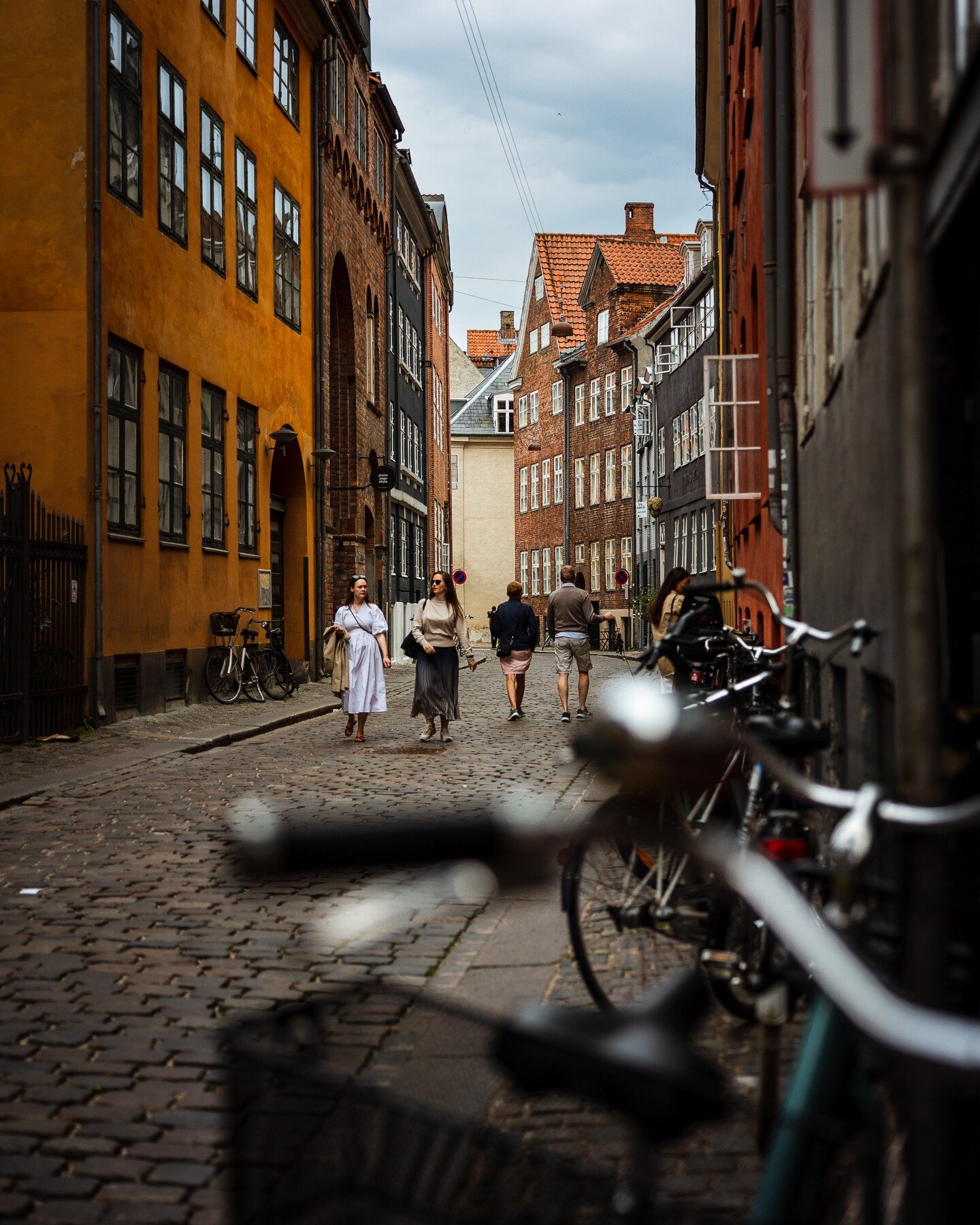Another swipey swipe, a must see street in Copenhagen and around the corner from this an impromptu invite to join a photoshoot, a guard on patrol, father and son taking in Roskilde Cathedral, hip shot in the metro anddd somehow a relatively quiet tou