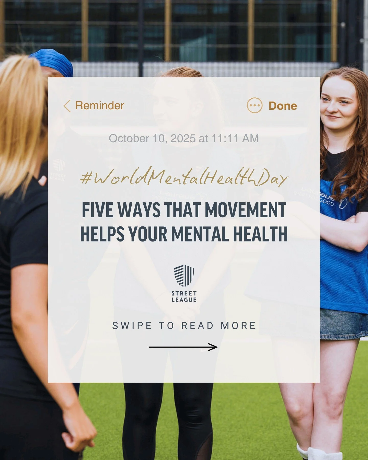 🧠 This World Mental Health Day, we're reminding our young people that movement isn't just good for your body - it's powerful for your mind.

🌟 Through the power of sport, we help build confidence, connections and create pathways to brighter futures