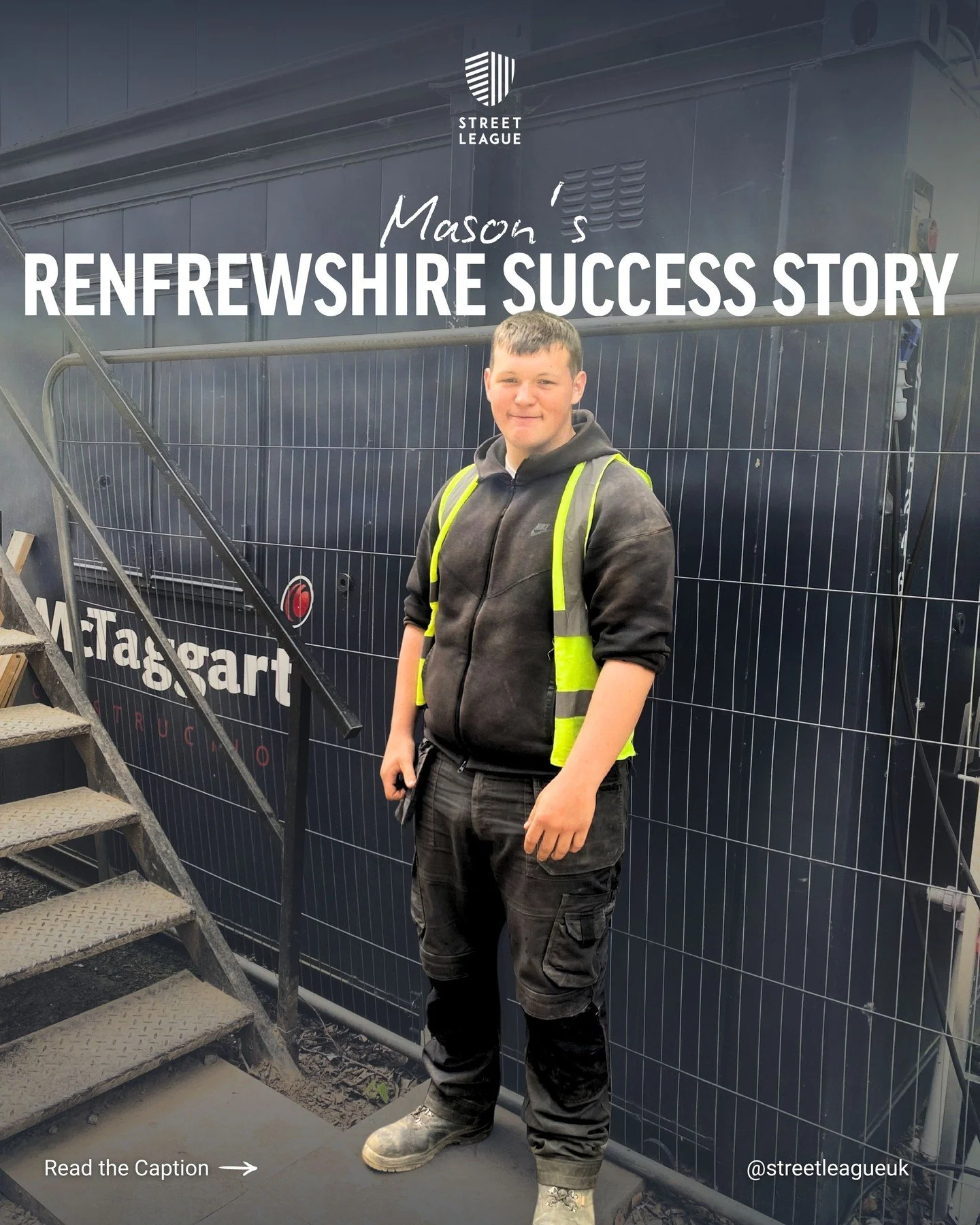 👋 Meet Mason - he joined Street League&rsquo;s 'No One Left Behind' programme, expressing an interest in working in a practical environment. From day one, Mason got stuck in - making friends, developing leadership through sport sessions and showing 