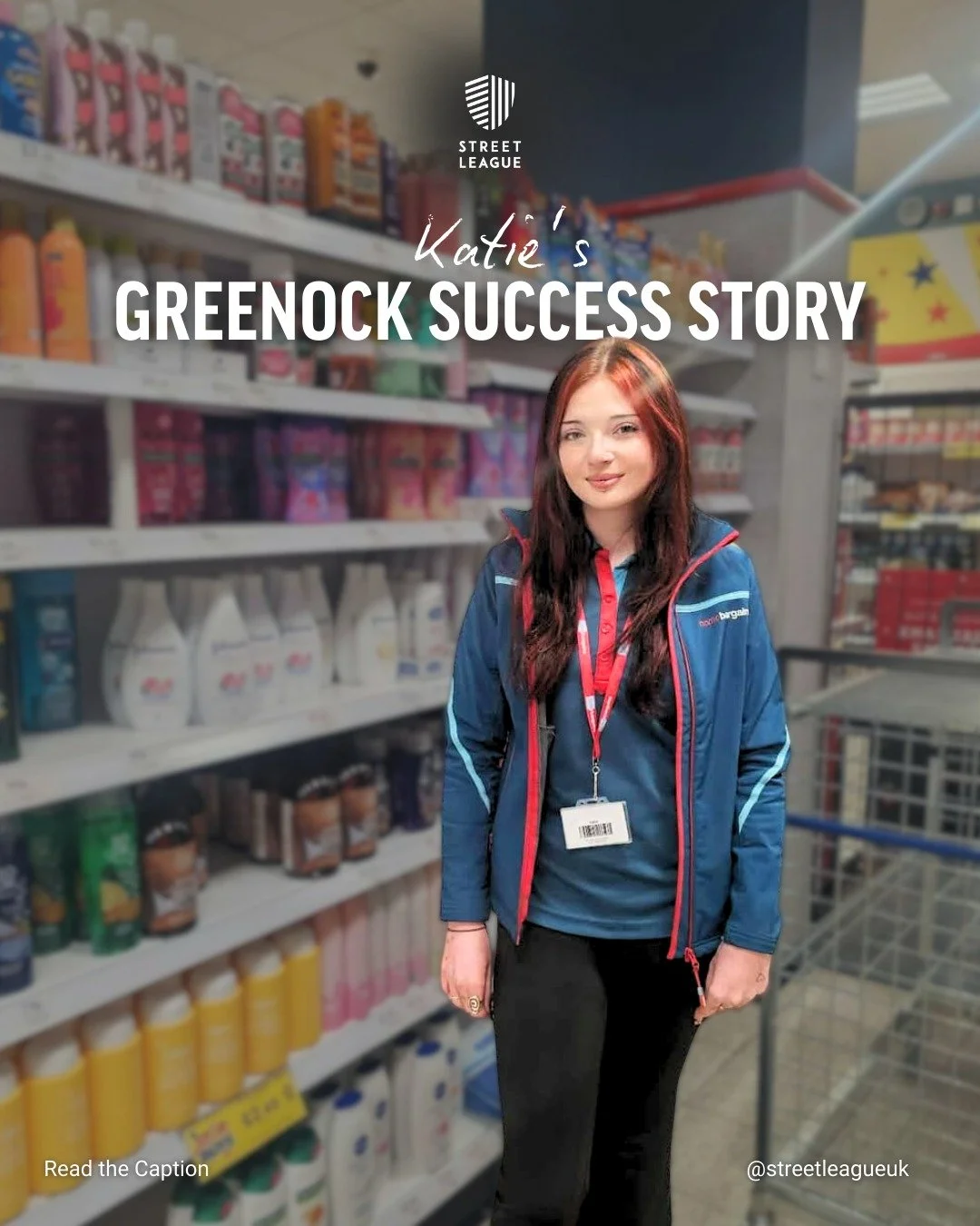 👋 Meet Katie - since joining Street League, she has shown outstanding commitment and determination from day one.

🌟 With the support of Street League, Katie has secured employment as a Store Assistant at Home Bargains, starting her role in Septembe
