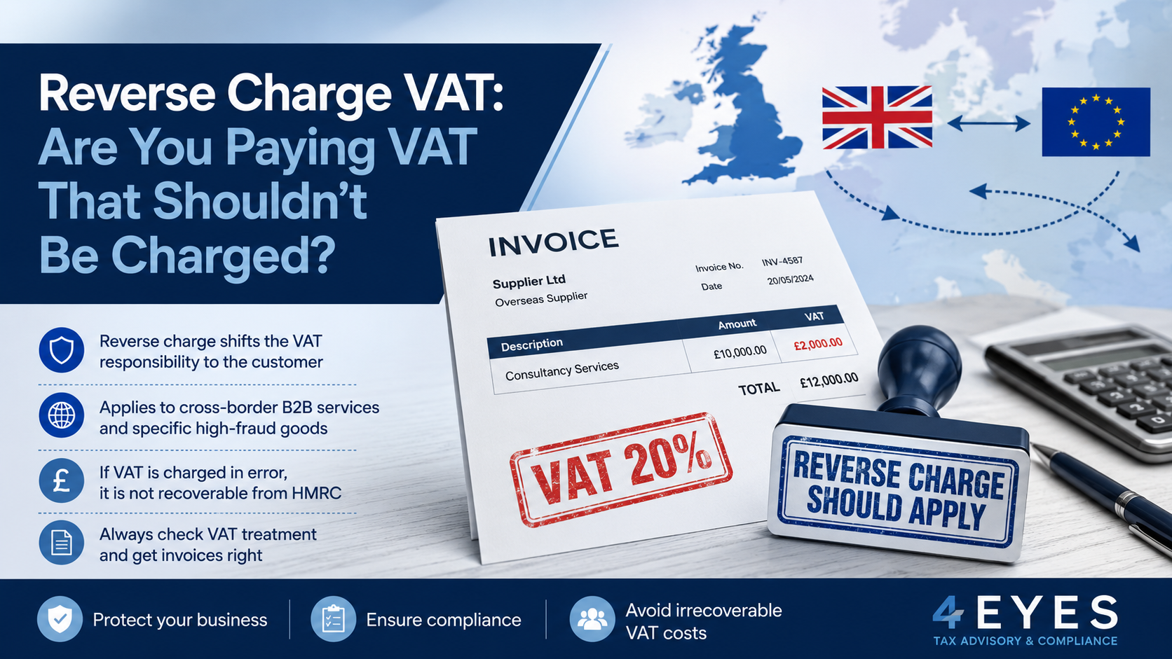 Reverse Charge VAT: What Happens When VAT Is Charged in Error?