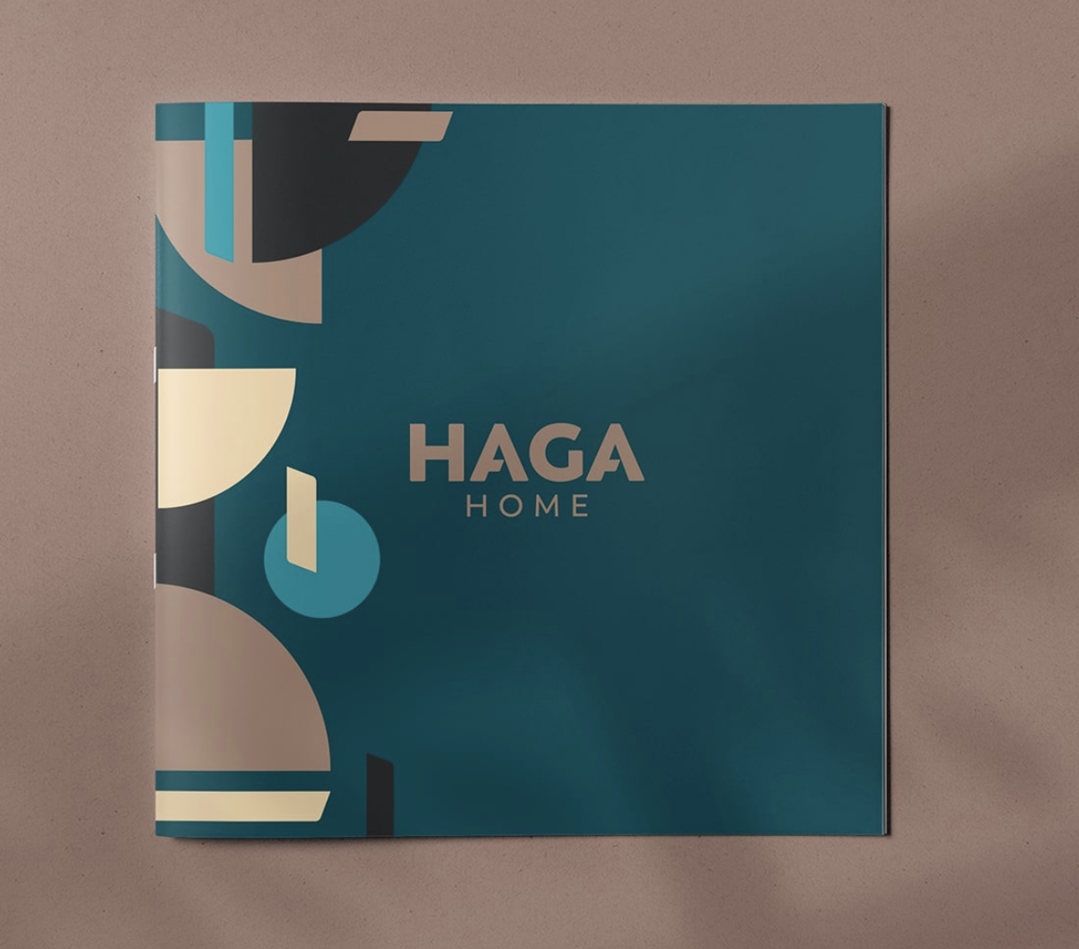 Haga Home bränding, tekstid ja slogan.
