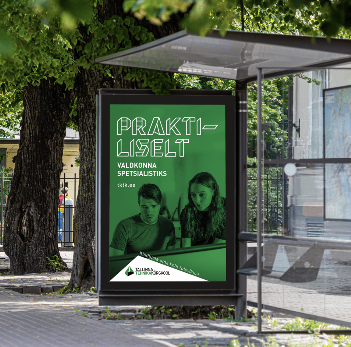 Tallinna Tehnikakõrgkooli sisseastumiskampaania slogan, idee ja sotsiaalmeedia tekstid.