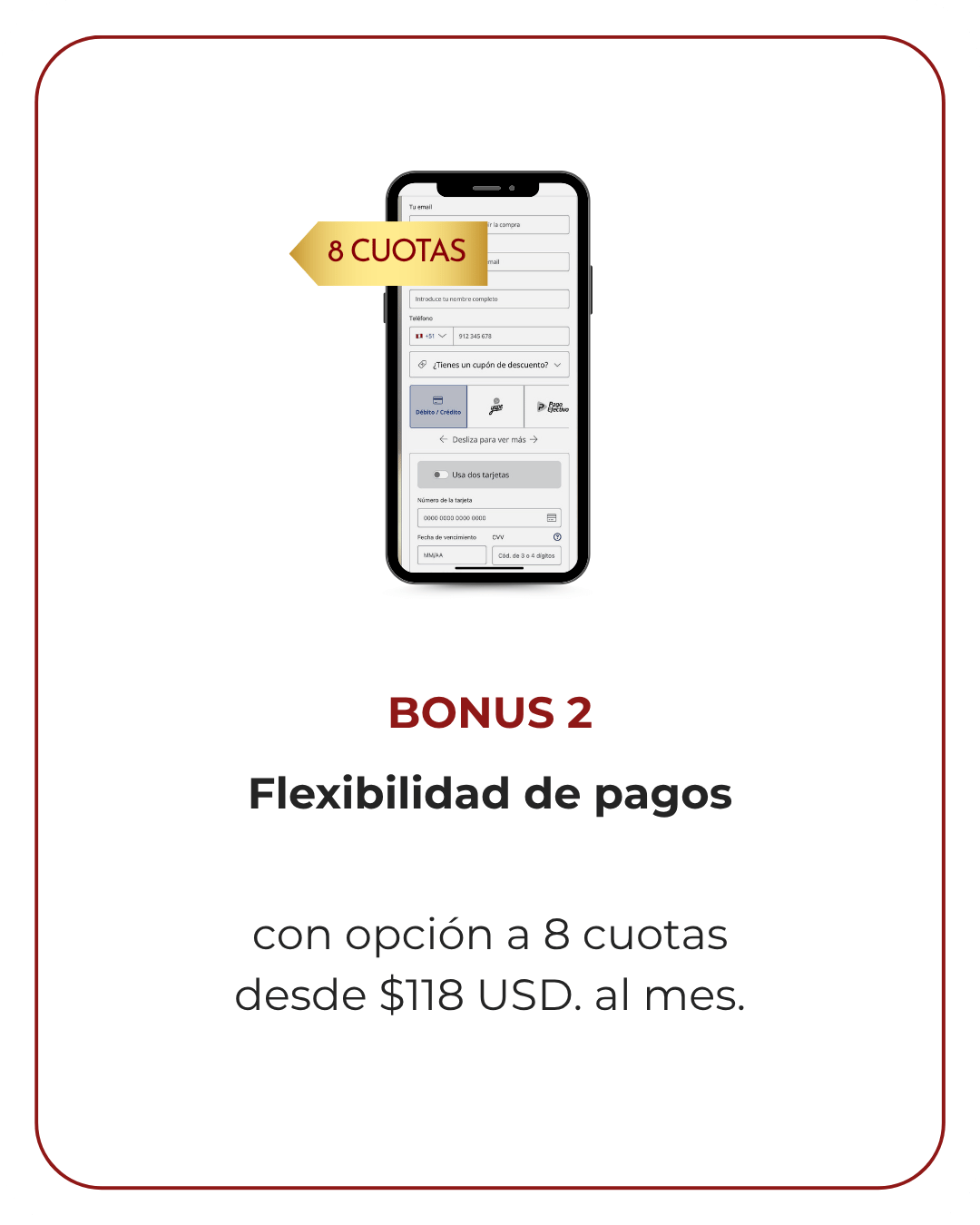 PAGO EN 8 CUOTAS