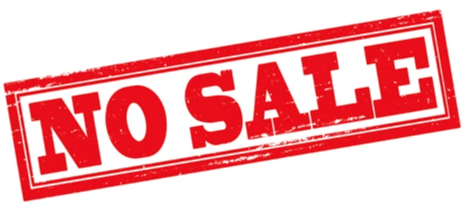 NO SALE