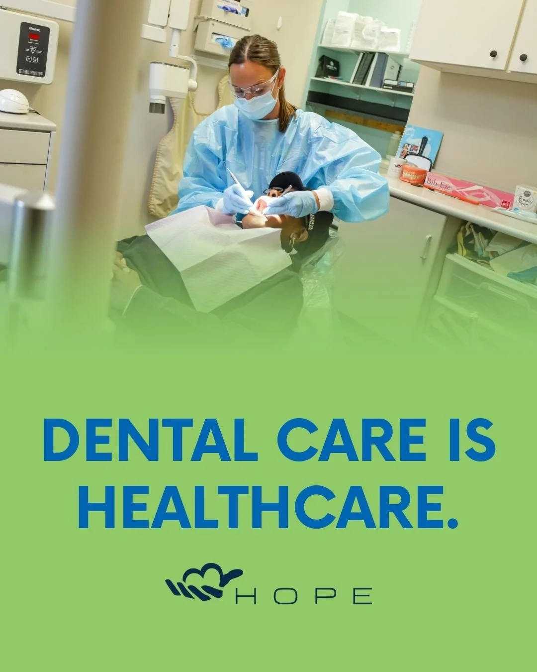 Dental care is healthcare. 🦷⁠
Oral health impacts your heart, your overall health, and your confidence. If you&rsquo;re uninsured and need dental care, Hope Healthcare is here for you.⁠
Call today to schedule an appointment.